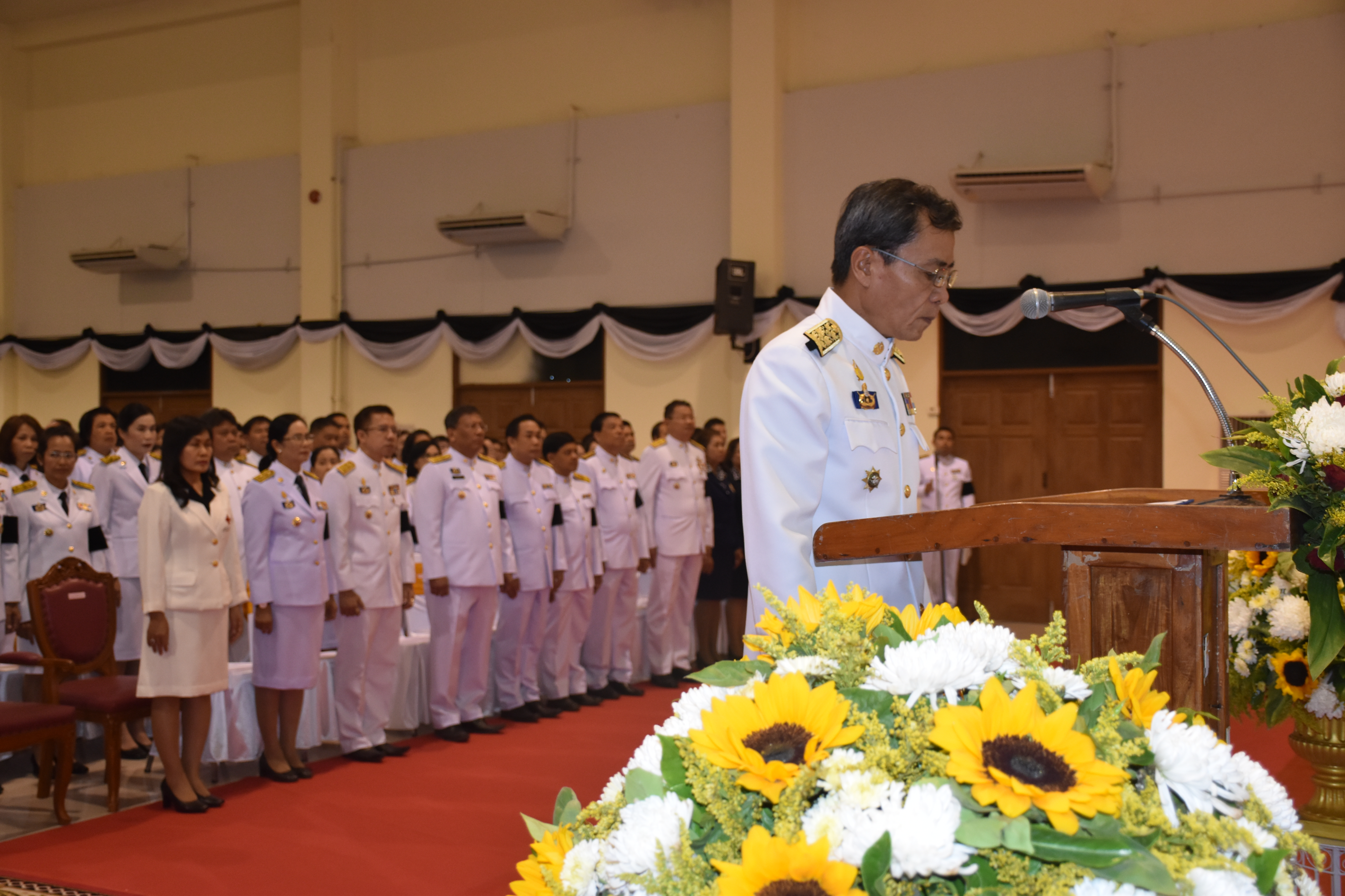 25 เมษายน 2560 นายสเน่ห์ นนทะโชติ ผู้ว่าราชการจังหวัดมหาสารคาม  เป็นประธานในพิธีวางพวงมาลาเพื่อเป็นการถวายความจงรักภักดี และรำลึกถึงพระมหากรุณาธิคุณของสมเด็จพระนเรศวรมหาราช เนื่องในวันคล้ายวันสวรรคตสมเด็จพระนเรศวรมหาราช