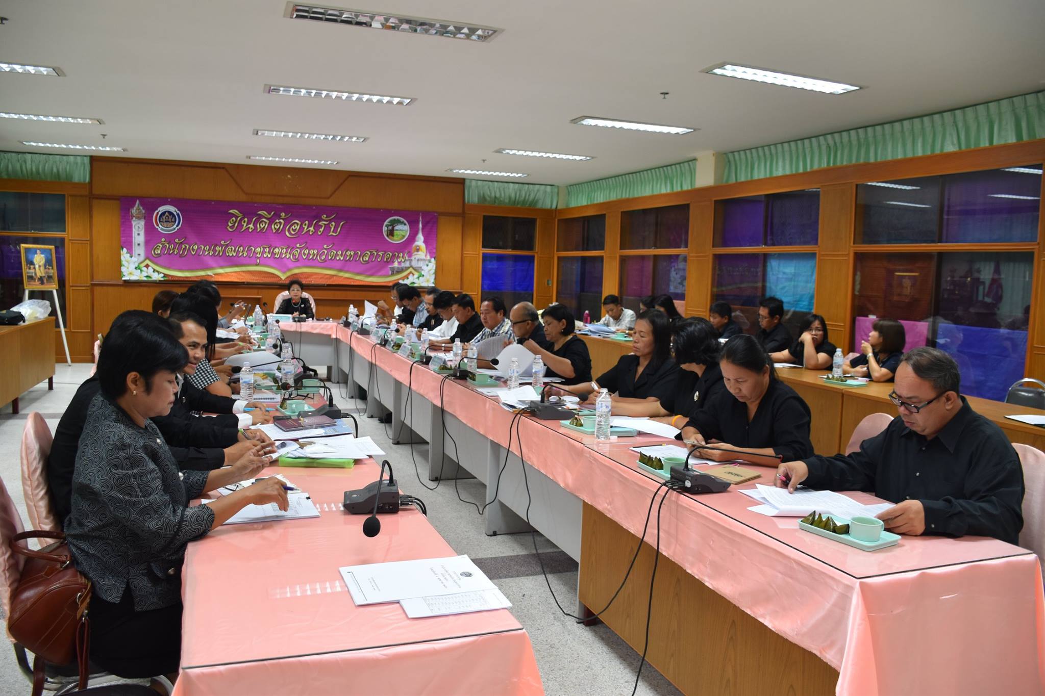 4 พฤษภาคม 2560  นางสาวศศิธร ปัญญาไว พัฒนาการจังหวัดมหาสารคาม  เป็นประธานการประชุมสำนักงานพัฒนาชุมชน จังหวัดมหาสารคาม ครั้งที่ 4/2560