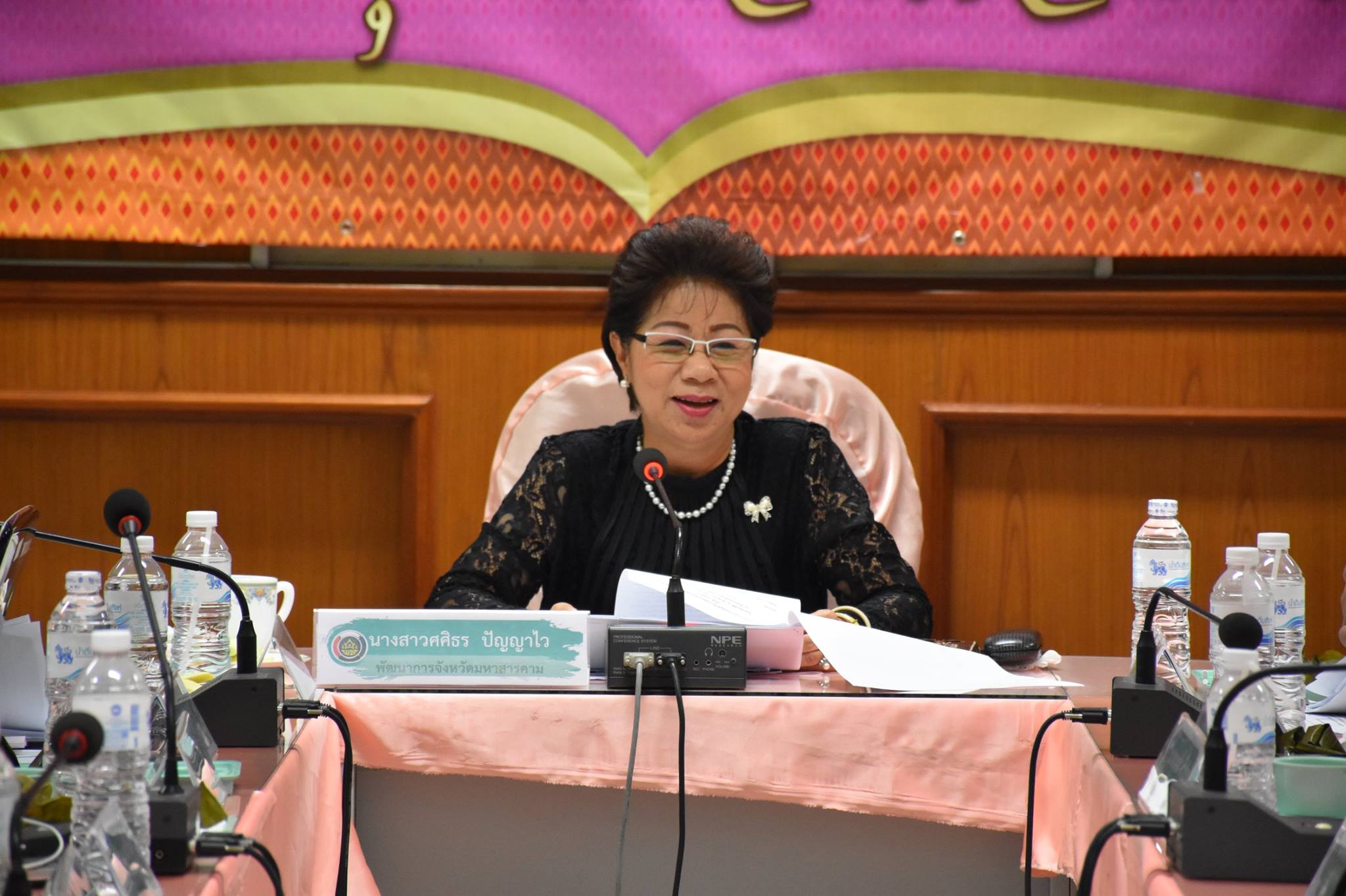 4 พฤษภาคม 2560  นางสาวศศิธร ปัญญาไว พัฒนาการจังหวัดมหาสารคาม  เป็นประธานการประชุมสำนักงานพัฒนาชุมชน จังหวัดมหาสารคาม ครั้งที่ 4/2560