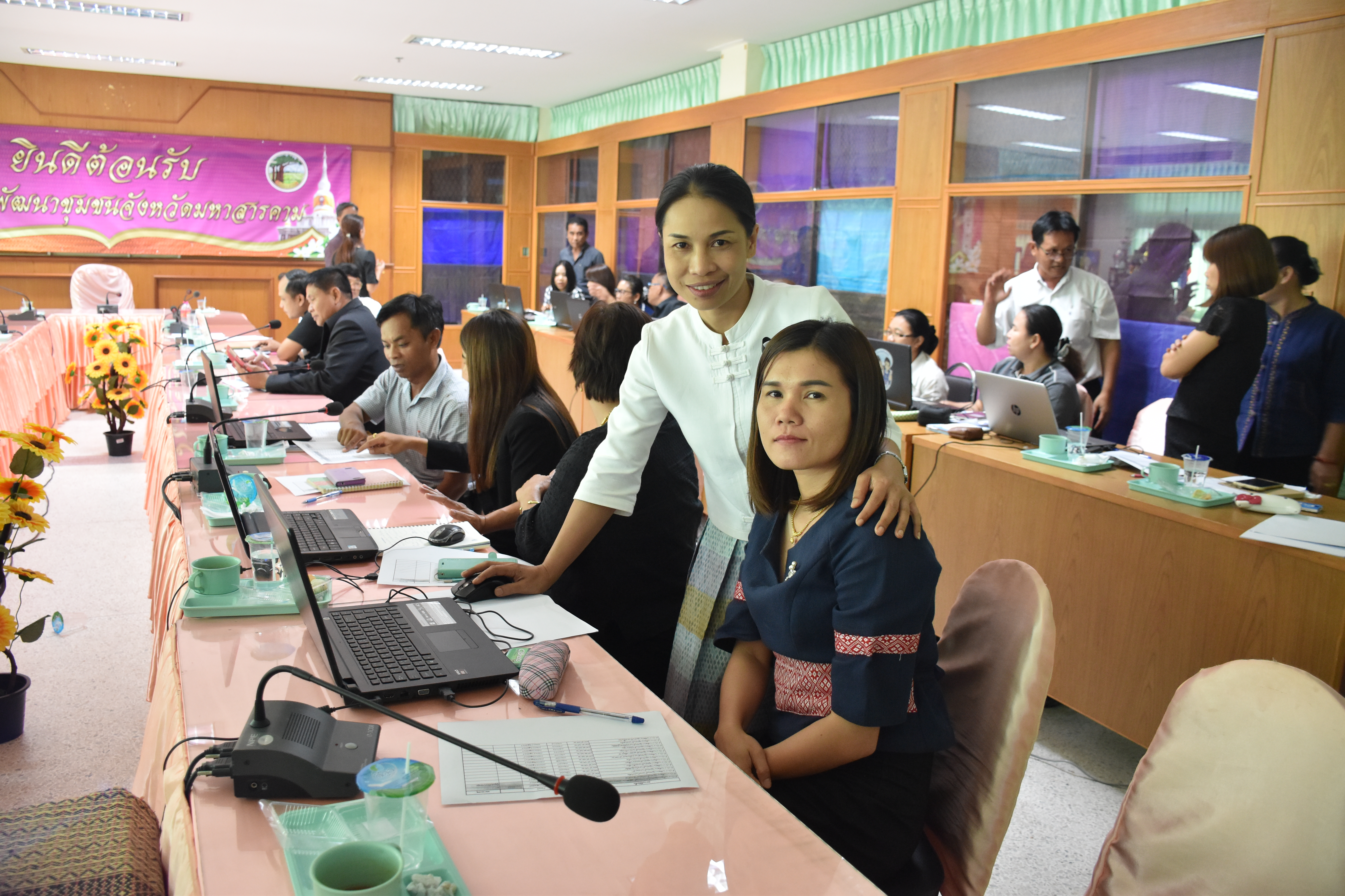 7 มิถุนายน 2560 สำนักงานพัฒนาชุมชนจังหวัดมหาสารคาม ประชุม สร้างการรับรู้ สร้างความเข้าใจ ในการนำหลักธรรมาภิบาล ไปใช้ในการปฏิบัติราชการในยุคไทยแลนด์ 4.0 และการฝึกอบรมวิธีการใช้ห้องประชุม Session Call
