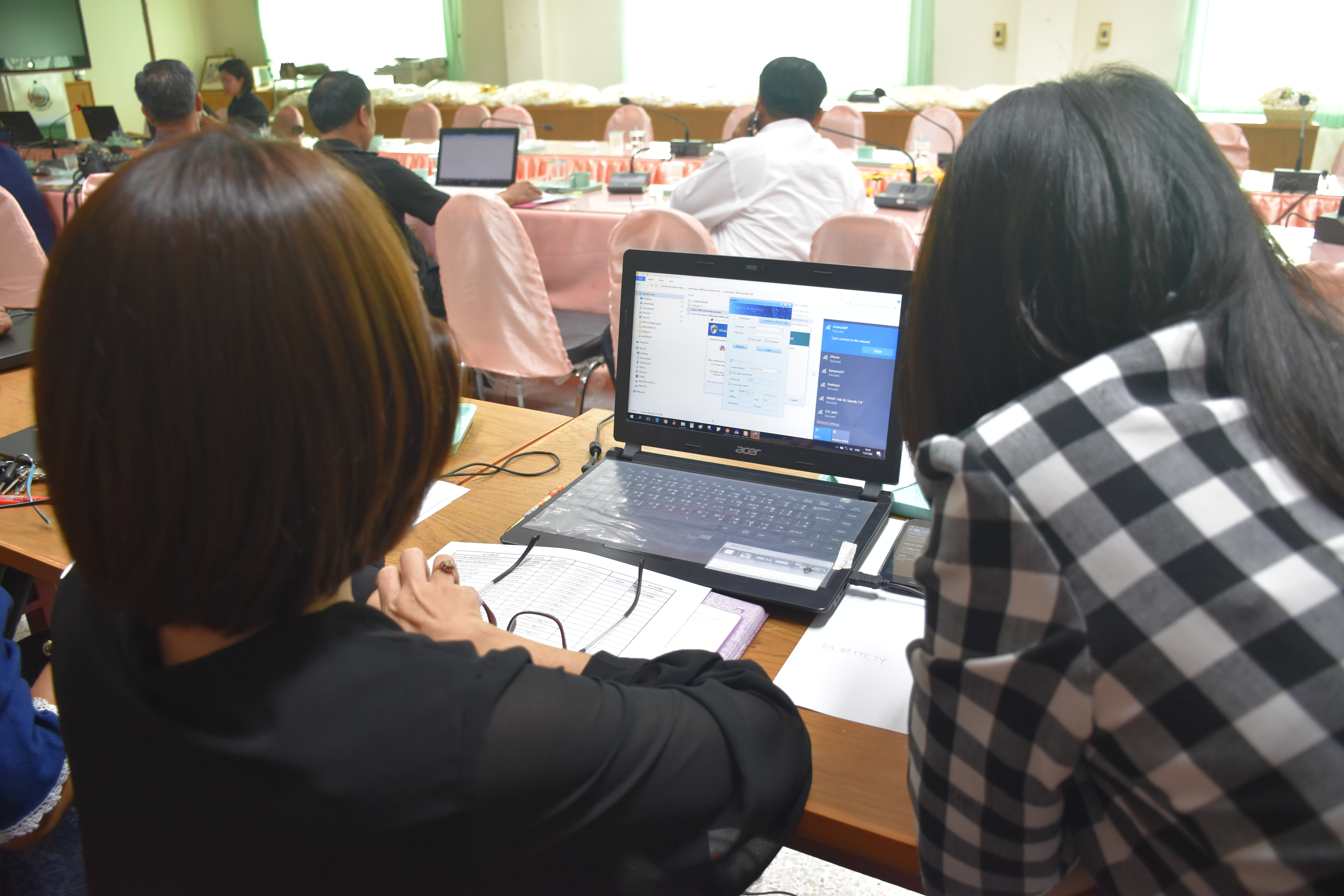 7 มิถุนายน 2560 สำนักงานพัฒนาชุมชนจังหวัดมหาสารคาม ประชุม สร้างการรับรู้ สร้างความเข้าใจ ในการนำหลักธรรมาภิบาล ไปใช้ในการปฏิบัติราชการในยุคไทยแลนด์ 4.0 และการฝึกอบรมวิธีการใช้ห้องประชุม Session Call