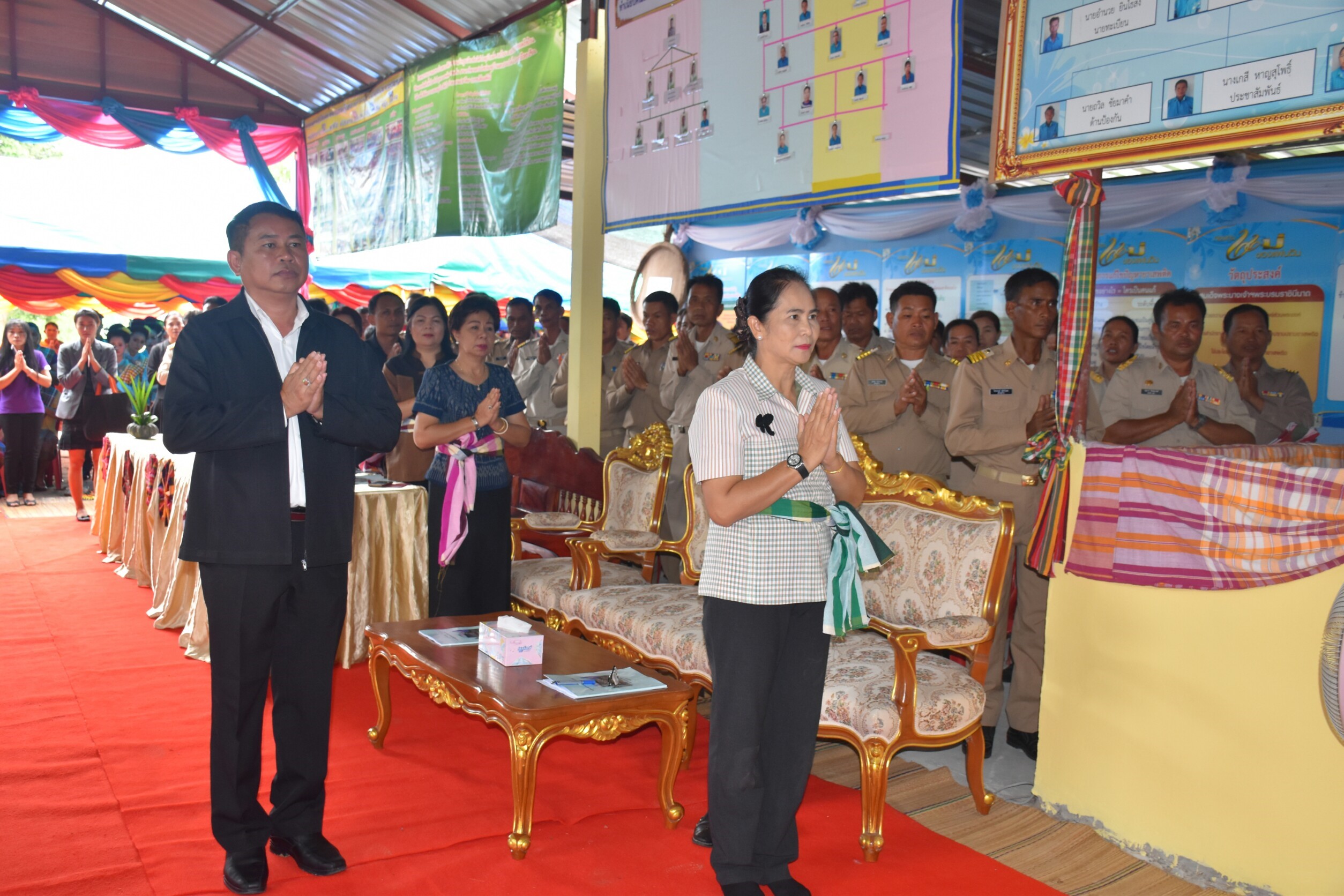 4 กรกฎาคม 2560  นางไพเราะ รอยตระกูล รองผู้ว่าราชการจังหวัดมหาสารคามเป็นประธานคณะกรรมการคัดสรรหมู่บ้านเศรษฐกิจพอเพียง “อยู่เย็น เป็นสุข” ดีเด่น ระดับจังหวัด ประจำปี 2560  รอบชิงชนะเลิศ บ้านศาลา หมู่ที่ 8  ตำบลนาภู อำเภอยางสีสุราช จังหวัดมหาสารคาม