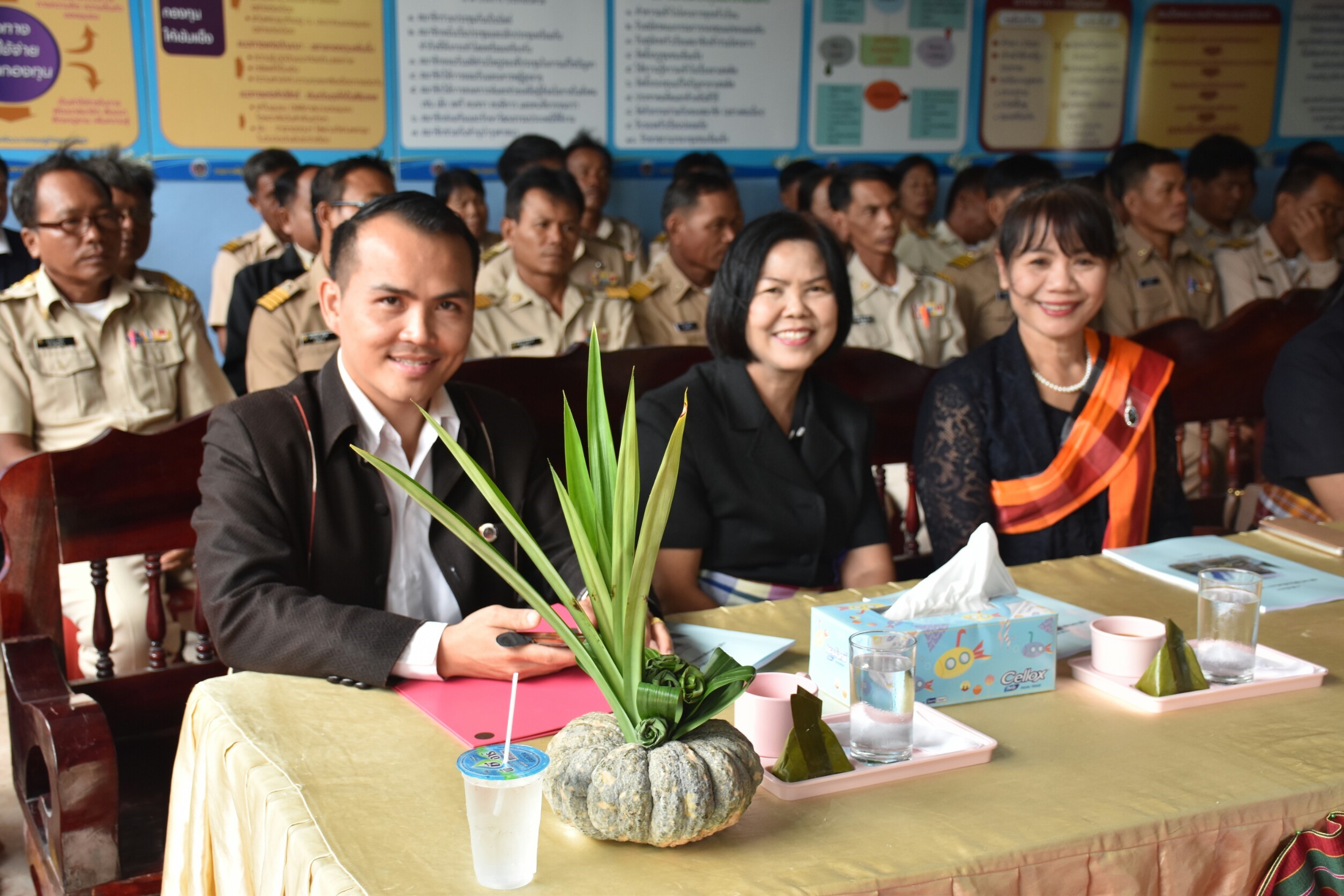 4 กรกฎาคม 2560  นางไพเราะ รอยตระกูล รองผู้ว่าราชการจังหวัดมหาสารคามเป็นประธานคณะกรรมการคัดสรรหมู่บ้านเศรษฐกิจพอเพียง “อยู่เย็น เป็นสุข” ดีเด่น ระดับจังหวัด ประจำปี 2560  รอบชิงชนะเลิศ บ้านศาลา หมู่ที่ 8  ตำบลนาภู อำเภอยางสีสุราช จังหวัดมหาสารคาม