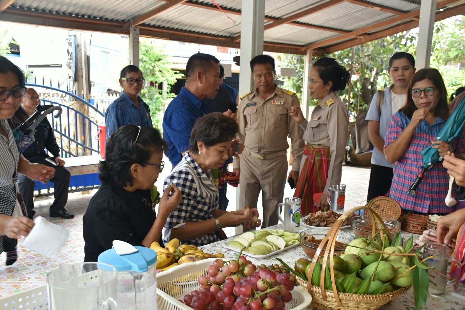 14 กรกฎาคม 2560 นางสาวศศิธร ปัญญาไว พัฒนาการจังหวัดมหาสารคาม  เป็นประธานคณะกรรมการประกวดหมู่บ้านเศรษฐกิจพอเพียงดีเด่น ปี 2560  ตามโครงการมหาสารคามน้อมนำปรัชญาเศรษฐกิจพอเพียง เพื่อพัฒนาคุณภาพในชุมชน บ้านหนองผือ หมู่ที่ 1 ตำบลหนองบัว อำเภอโกสุมพิสัย  จังหวัดมหาสารคาม