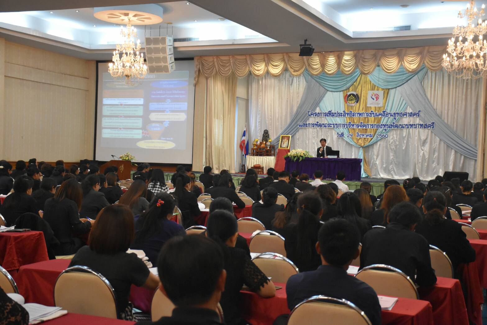 29 สิงหาคม 2560  นางไพเราะ รอยตระกูล รองผู้ว่าราชการจังหวัดมหาสารคาม  เป็นประธานเปิดโครงการ “เพิ่มประสิทธิภาพการขับเคลื่อนยุทธศาสตร์ และการพัฒนาระบบบริหารจัดการกองทุนพัฒนาบทบาทสตรี”