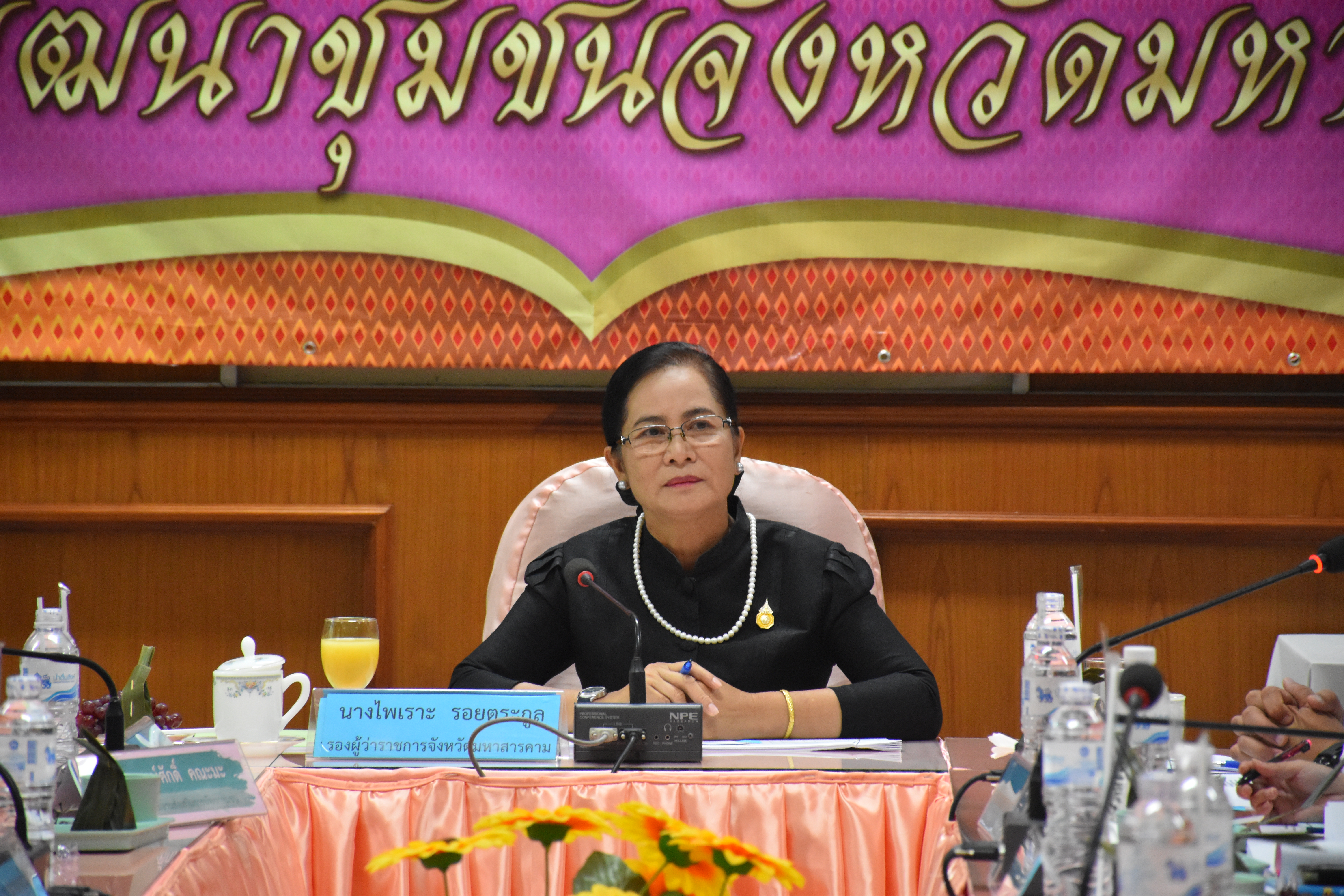 24 สิงหาคม 2560 นางไพเราะ รอยตระกูล รองผู้ว่าราชการจังหวัดมหาสารคาม เป็นประธานการประชุมคณะอนุกรรมการบริหารกองทุนพัฒนาบทบาทสตรีจังหวัดมหาสารคาม ครั้งที่ 7/2560 ณ ห้องประชุม 106/1 ศาลากลางจังหวัดมหาสารคาม