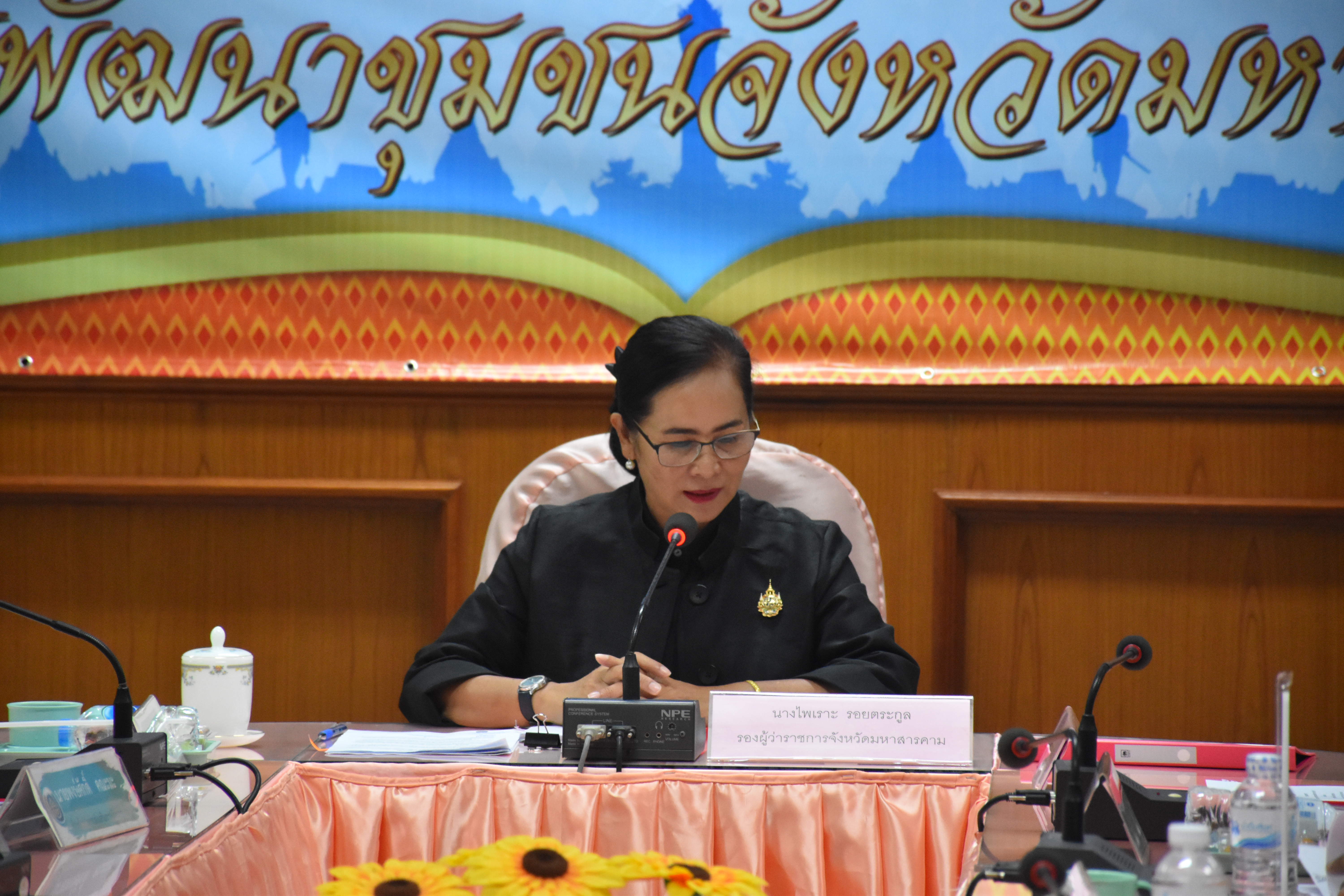 31 สิงหาคม 2560 นางไพเราะ รอยตระกูล รองผู้ว่าราชการจังหวัดมหาสารคาม เป็นประธานการประชุมคณะกรรมการระบบมาตรฐานการพัฒนาชุมชนระดับจังหวัดและเจ้าหน้าที่ที่เกี่ยวข้อง ครั้งที่ 1/2560  ณ ห้องประชุม 106 ศาลากลางจังหวัดมหาสารคาม