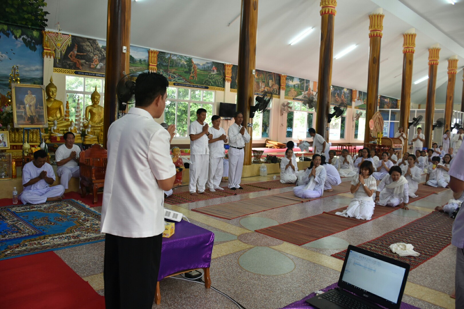 15 สิงหาคม 2560  สำนักงานพัฒนาชุมชนจังหวัดมหาสารคาม จัดกิจกรรมการเสริมสร้างคุณธรรมจริยธรรมข้าราชการและบุคลากรกรมการพัฒนาชุมชน