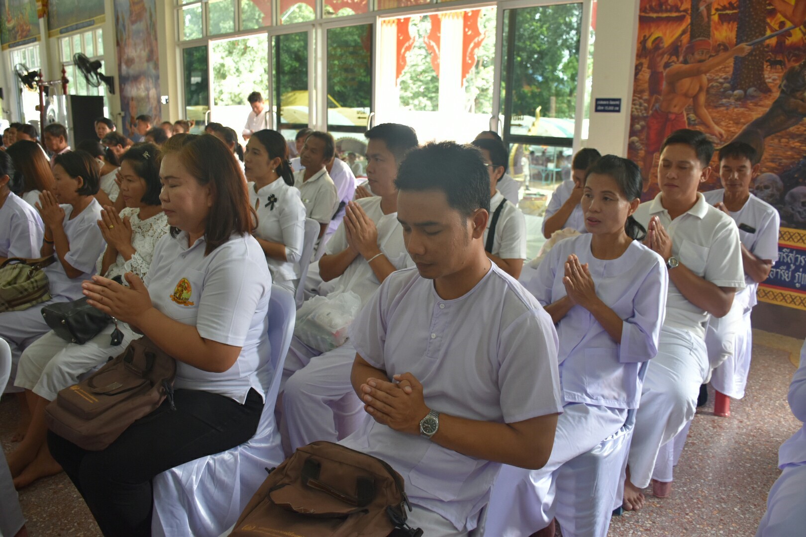 15 สิงหาคม 2560  สำนักงานพัฒนาชุมชนจังหวัดมหาสารคาม จัดกิจกรรมการเสริมสร้างคุณธรรมจริยธรรมข้าราชการและบุคลากรกรมการพัฒนาชุมชน