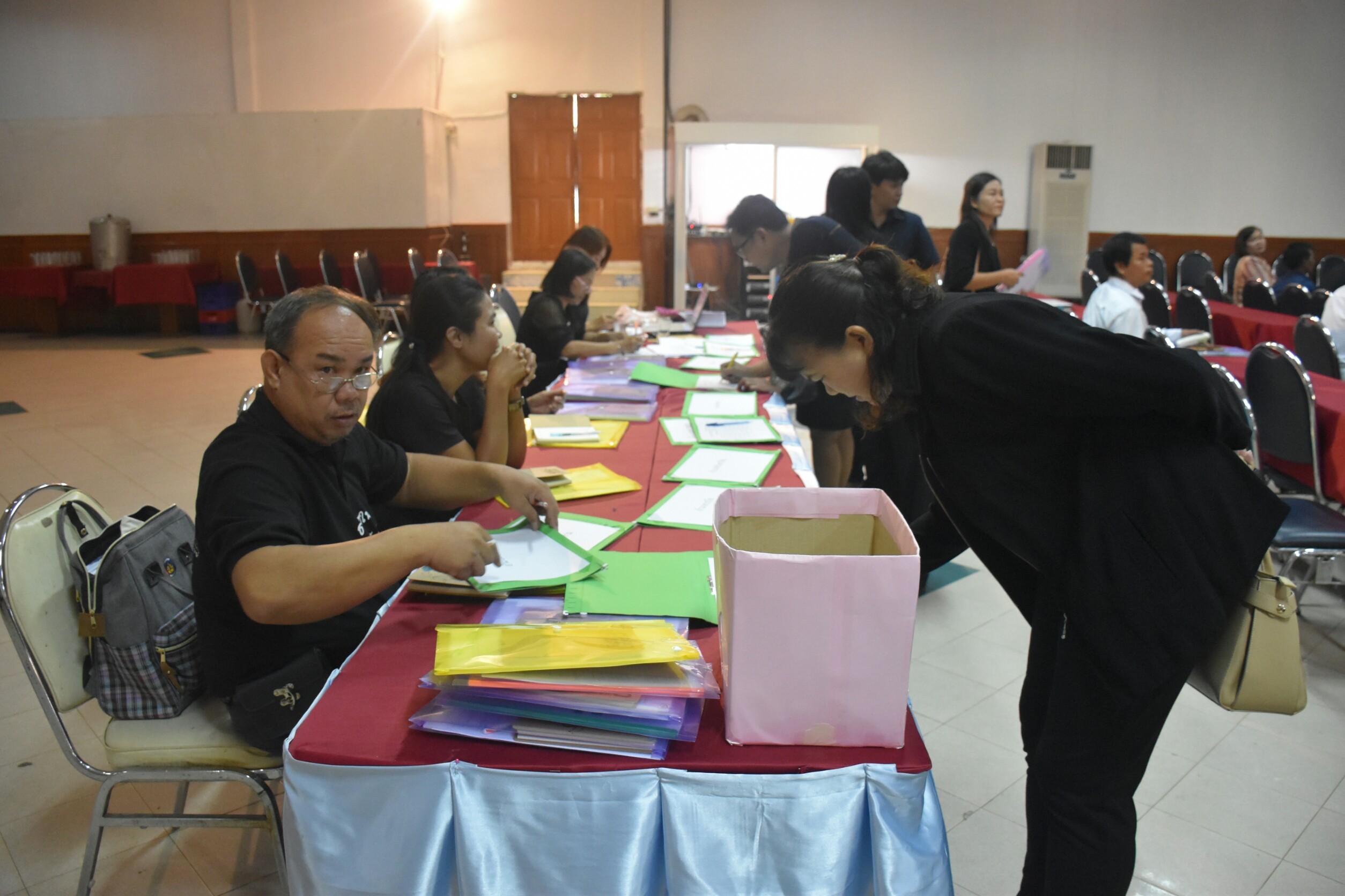 14 กันยายน 2560  โครงการเพิ่มประสิทธิภาพการประเมินทุนหมุนเวียน กองทุนพัฒนาบทบาทสตรีจังหวัดมหาสารคาม ประจำปีบัญชี 2560