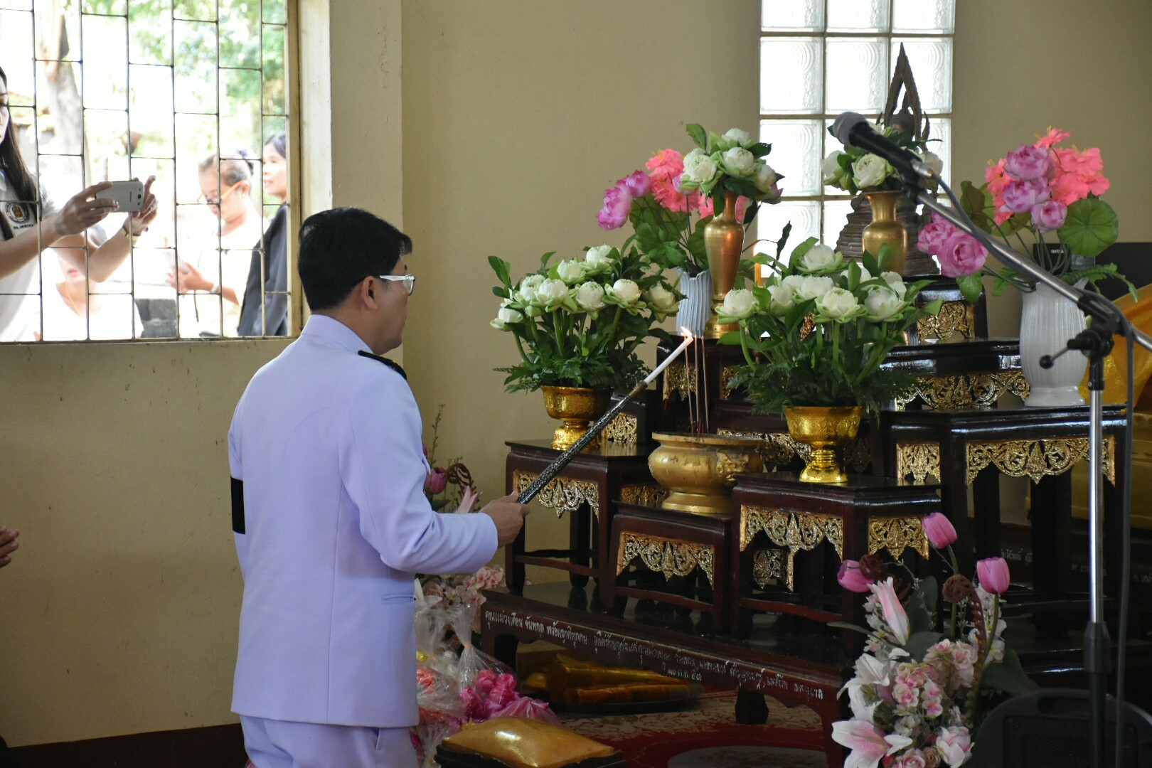 12 ตุลาคม 2560 เวลา 14.00 น.  บริษัทประชารัฐรักษามัคคีมหาสารคาม (วิสาหกิจเพื่อสังคม) จำกัด จัดโครงการบรรพชาสามเณร เพื่อถวายเป็นพระราชกุศลแด่พระบาทสมเด็จพระปรมิทรมหาภูมิพลอดุลยเดช บรมนาถบพิตร ครบ 1 ปี สวรรคต