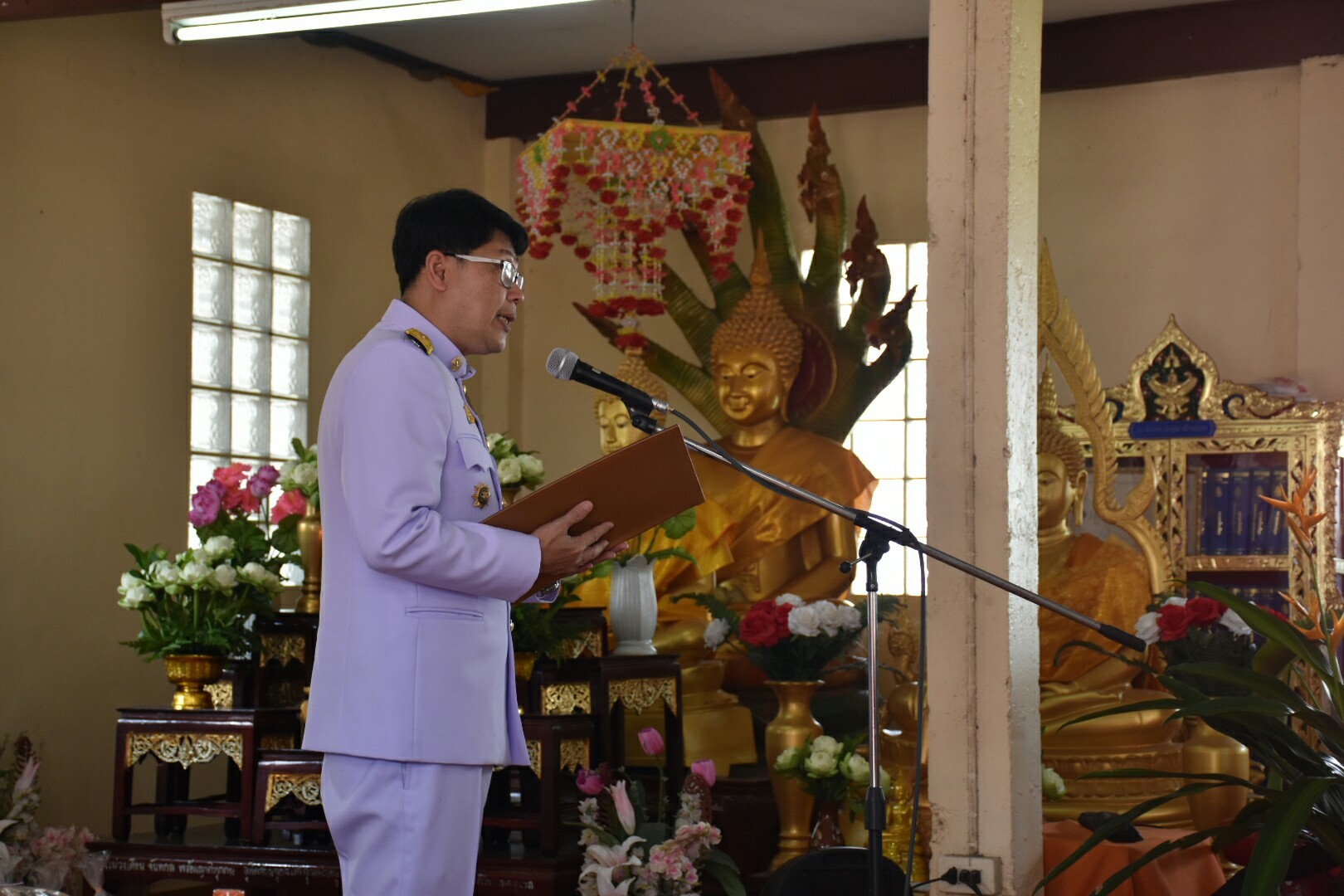 12 ตุลาคม 2560 เวลา 14.00 น.  บริษัทประชารัฐรักษามัคคีมหาสารคาม (วิสาหกิจเพื่อสังคม) จำกัด จัดโครงการบรรพชาสามเณร เพื่อถวายเป็นพระราชกุศลแด่พระบาทสมเด็จพระปรมิทรมหาภูมิพลอดุลยเดช บรมนาถบพิตร ครบ 1 ปี สวรรคต