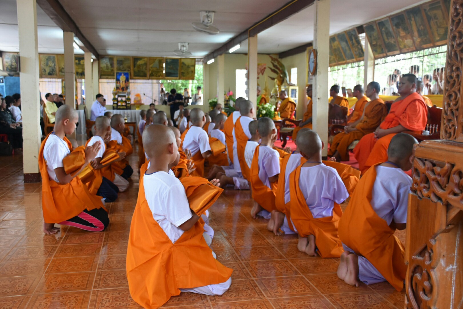 12 ตุลาคม 2560 เวลา 14.00 น.  บริษัทประชารัฐรักษามัคคีมหาสารคาม (วิสาหกิจเพื่อสังคม) จำกัด จัดโครงการบรรพชาสามเณร เพื่อถวายเป็นพระราชกุศลแด่พระบาทสมเด็จพระปรมิทรมหาภูมิพลอดุลยเดช บรมนาถบพิตร ครบ 1 ปี สวรรคต