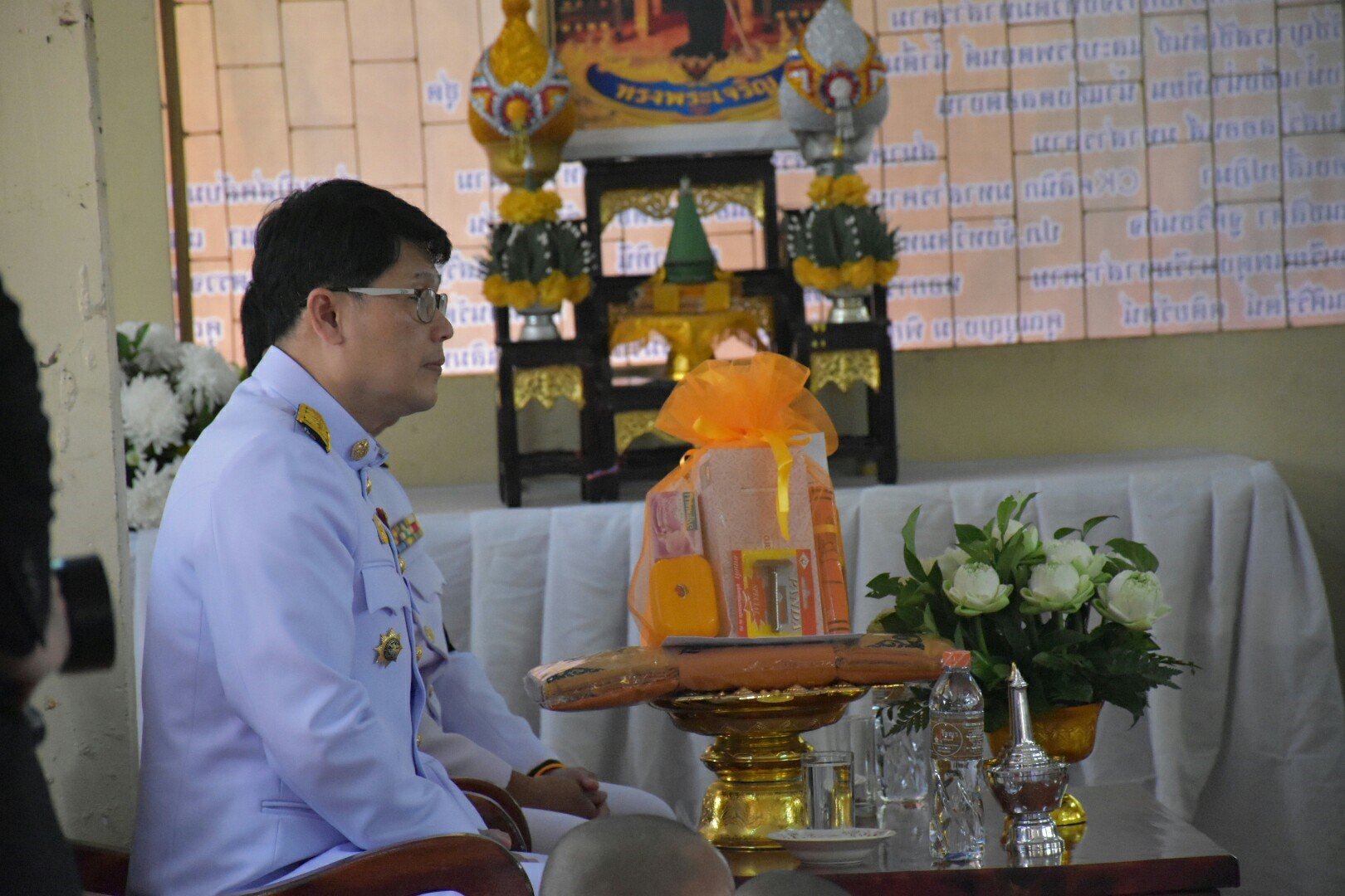 12 ตุลาคม 2560 เวลา 14.00 น.  บริษัทประชารัฐรักษามัคคีมหาสารคาม (วิสาหกิจเพื่อสังคม) จำกัด จัดโครงการบรรพชาสามเณร เพื่อถวายเป็นพระราชกุศลแด่พระบาทสมเด็จพระปรมิทรมหาภูมิพลอดุลยเดช บรมนาถบพิตร ครบ 1 ปี สวรรคต