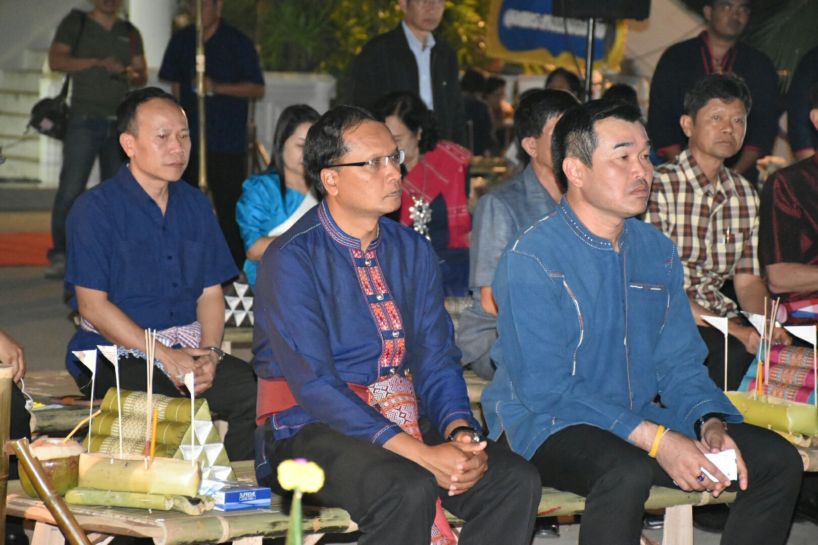 1 พฤศจิกายน 2560 นางบุญยิ่ง เทศน้อย พัฒนาการจังหวัดมหาสารคาม ร่วมงานแถลงข่าว “ล่องหุ่นเฮือไฟ ประเพณีไทญ้อ” ณ วัดสว่างวารี บ้านท่าขอนยาง ต.ท่าขอนยาง อ.กันทรวิชัย จังหวัดมหาสารคาม