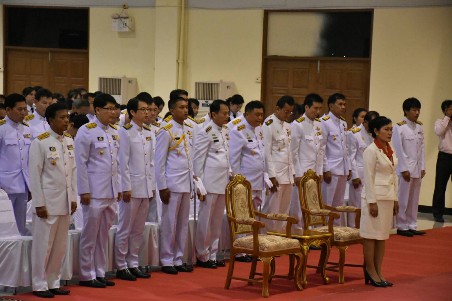 14 พฤศจิกายน 2560 นายเสน่ห์ นนทะโชติ ผู้ว่าราชการจังหวัดมหาสารคาม เป็นประธานพิธีวางพานพุ่มดอกไม้สดถวายแด่พระบาทสมเด็จพระปรมินทร มหาภูมิพลอดุลยเดช บรมนาถบพิตร เนื่องในวันพระบิดาแห่งฝนหลวง ประจำปี 2560