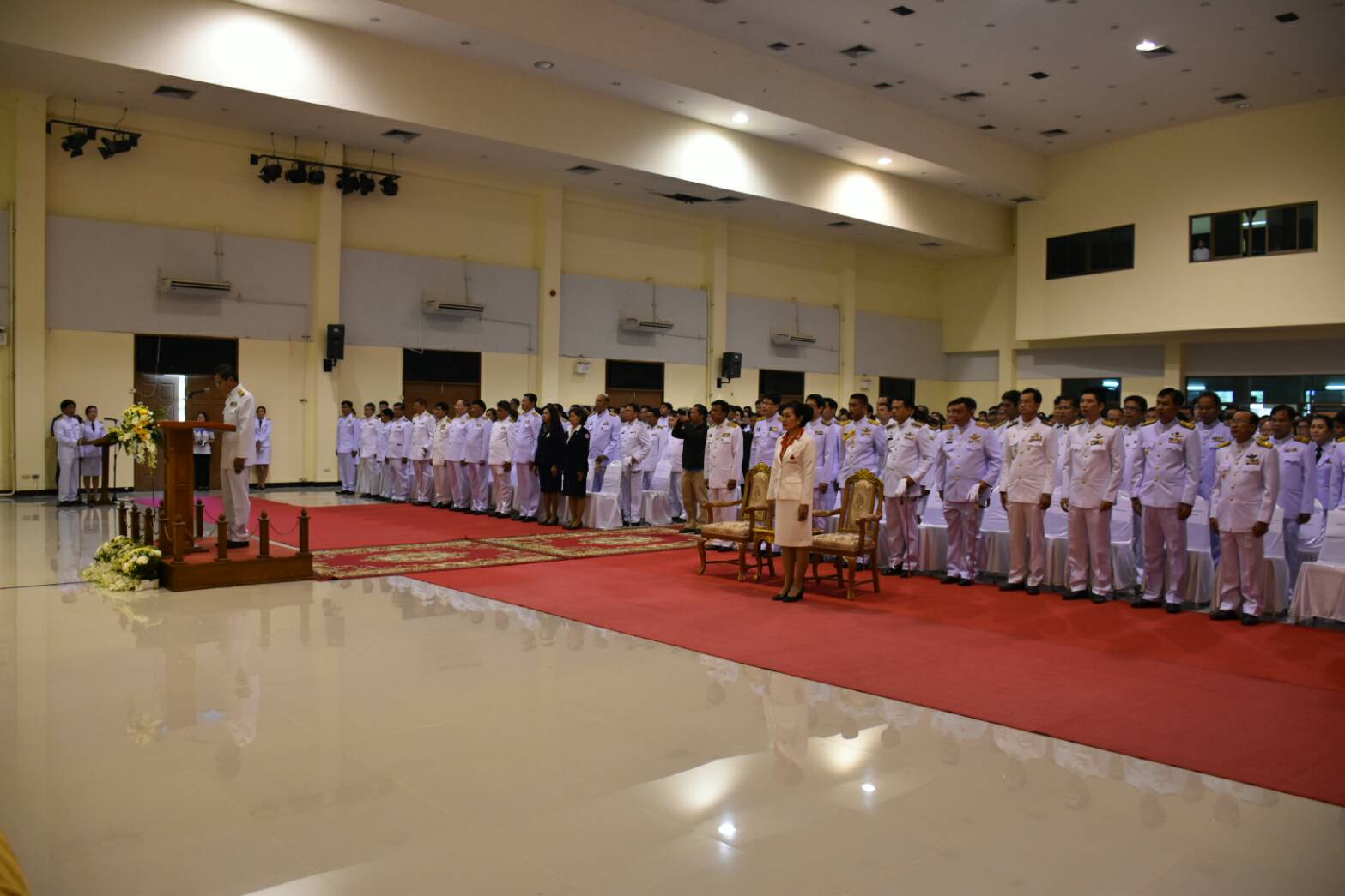 14 พฤศจิกายน 2560 นายเสน่ห์ นนทะโชติ ผู้ว่าราชการจังหวัดมหาสารคาม เป็นประธานพิธีวางพานพุ่มดอกไม้สดถวายแด่พระบาทสมเด็จพระปรมินทร มหาภูมิพลอดุลยเดช บรมนาถบพิตร เนื่องในวันพระบิดาแห่งฝนหลวง ประจำปี 2560