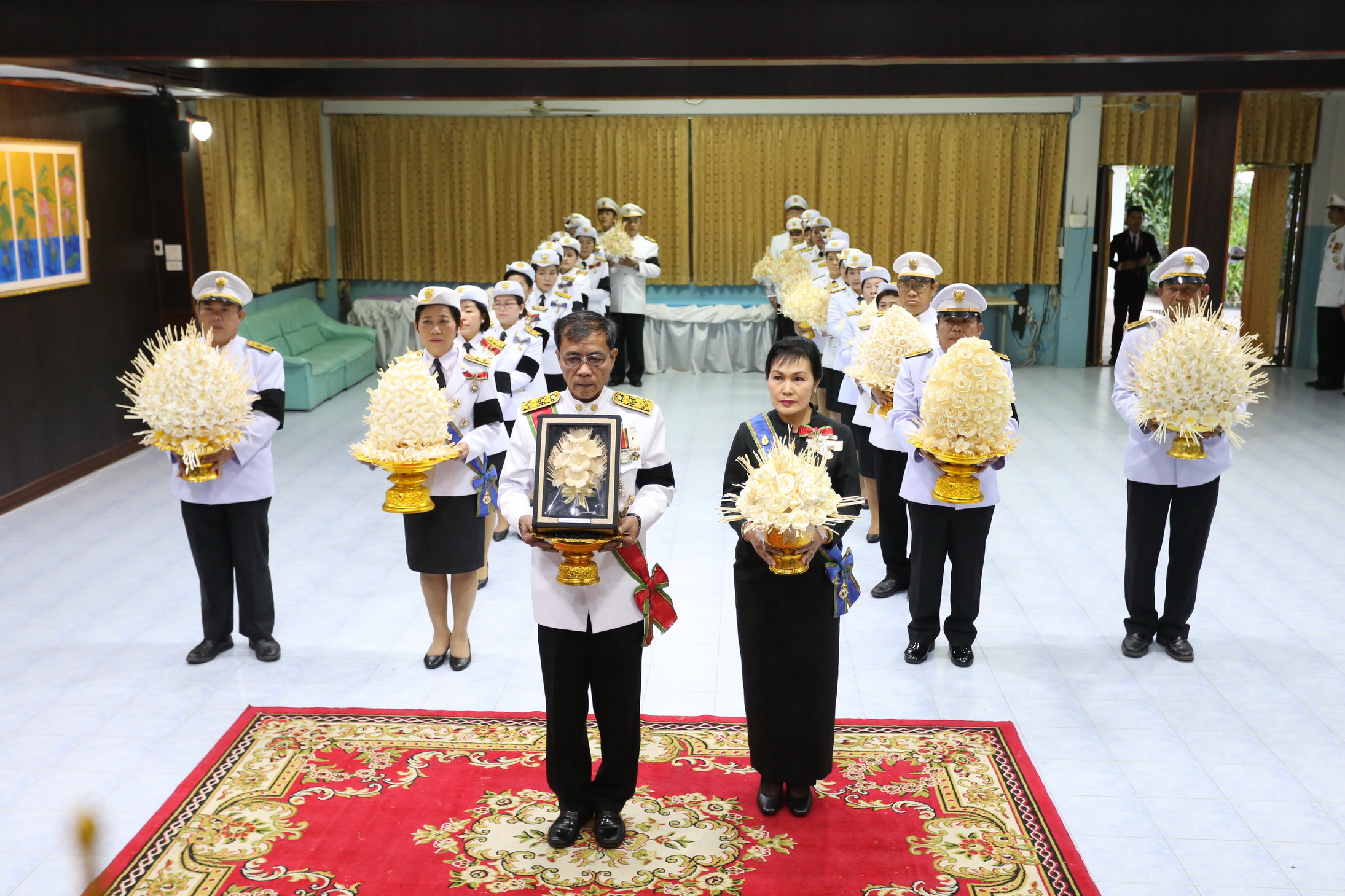 26 ตุลาคม 2560 พระราชพิธีถวายพระเพลิงพระบรมศพพระบาทสมเด็จพระปรมินทรมหาภูมิพลอดุลยเดช บรมนาถบพิตร ณ พระเมรุมาศจำลอง สนามหน้าศาลากลางจังหวัดมหาสารคาม