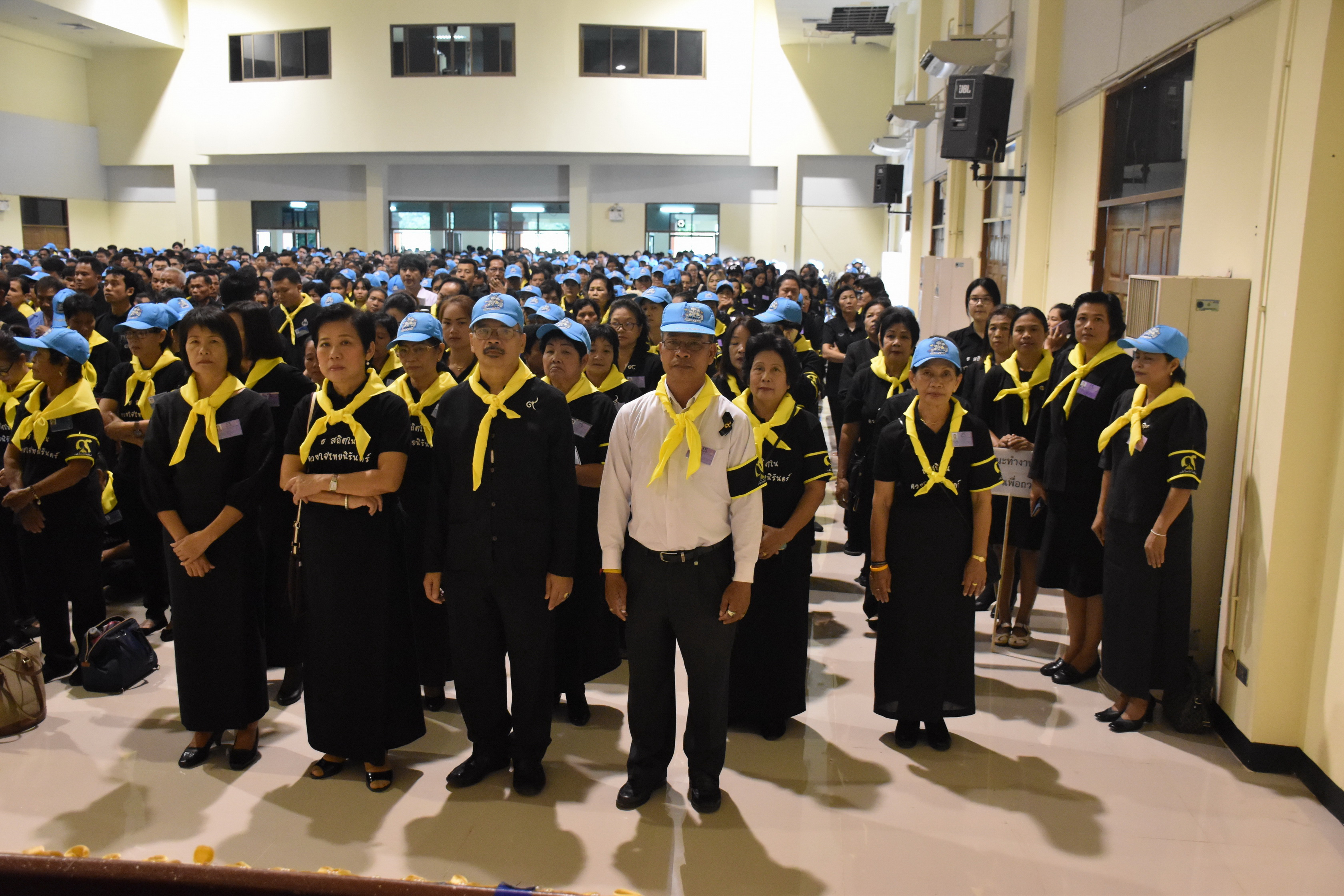 24 ตุลาคม 2560 จังหวัดมหาสารคามจัดประชุมจิตอาสาเฉพาะกิจฯ จังหวัดมหาสารคาม และซักซ้อมการปฏิบัติหน้าที่จิตอาสาเฉพาะกิจ 8 ประเภท ในพระราชพิธีถวายพระเพลิงพระบรมศพฯ แบบเสมือนจริง