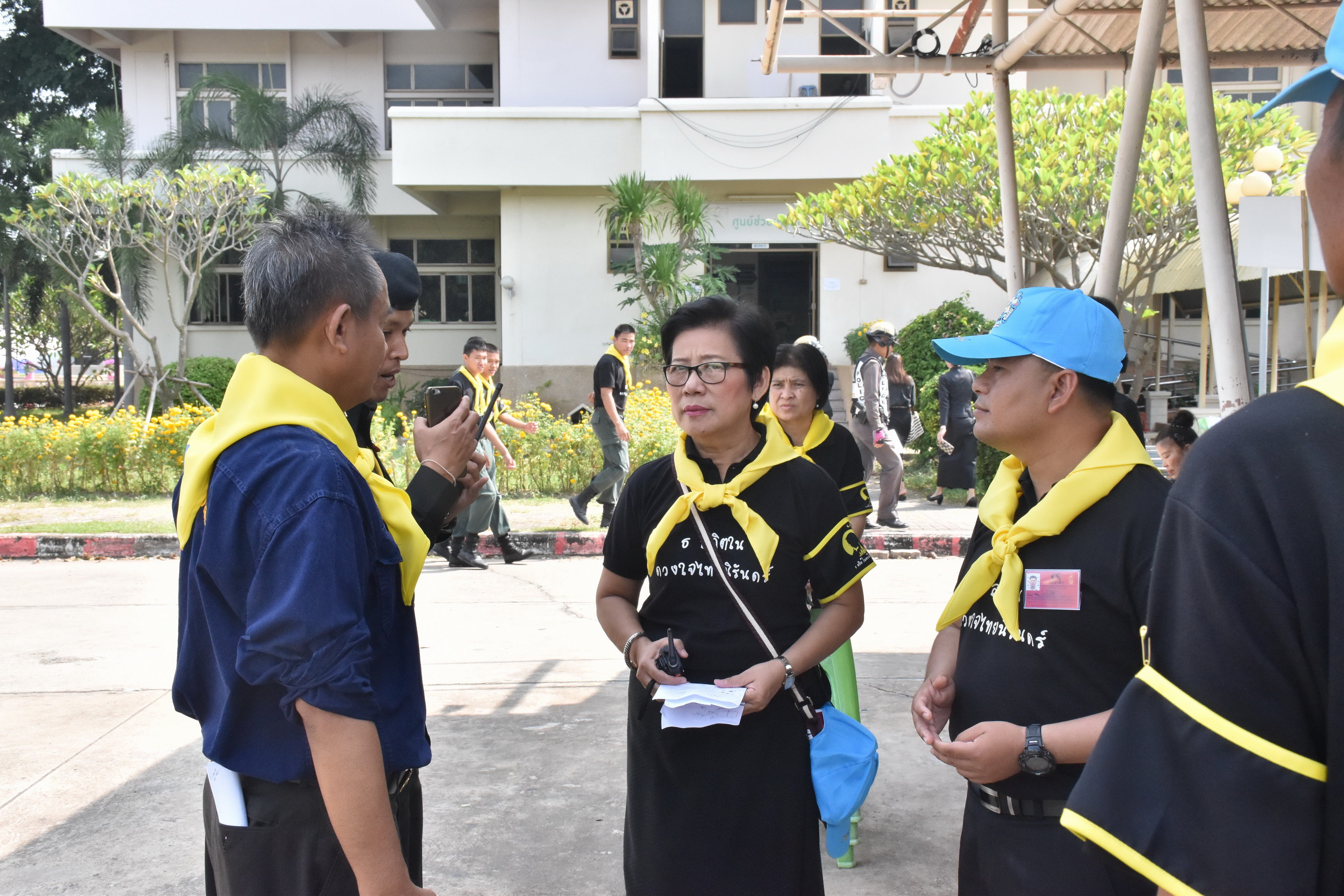 24 ตุลาคม 2560 จังหวัดมหาสารคามจัดประชุมจิตอาสาเฉพาะกิจฯ จังหวัดมหาสารคาม และซักซ้อมการปฏิบัติหน้าที่จิตอาสาเฉพาะกิจ 8 ประเภท ในพระราชพิธีถวายพระเพลิงพระบรมศพฯ แบบเสมือนจริง