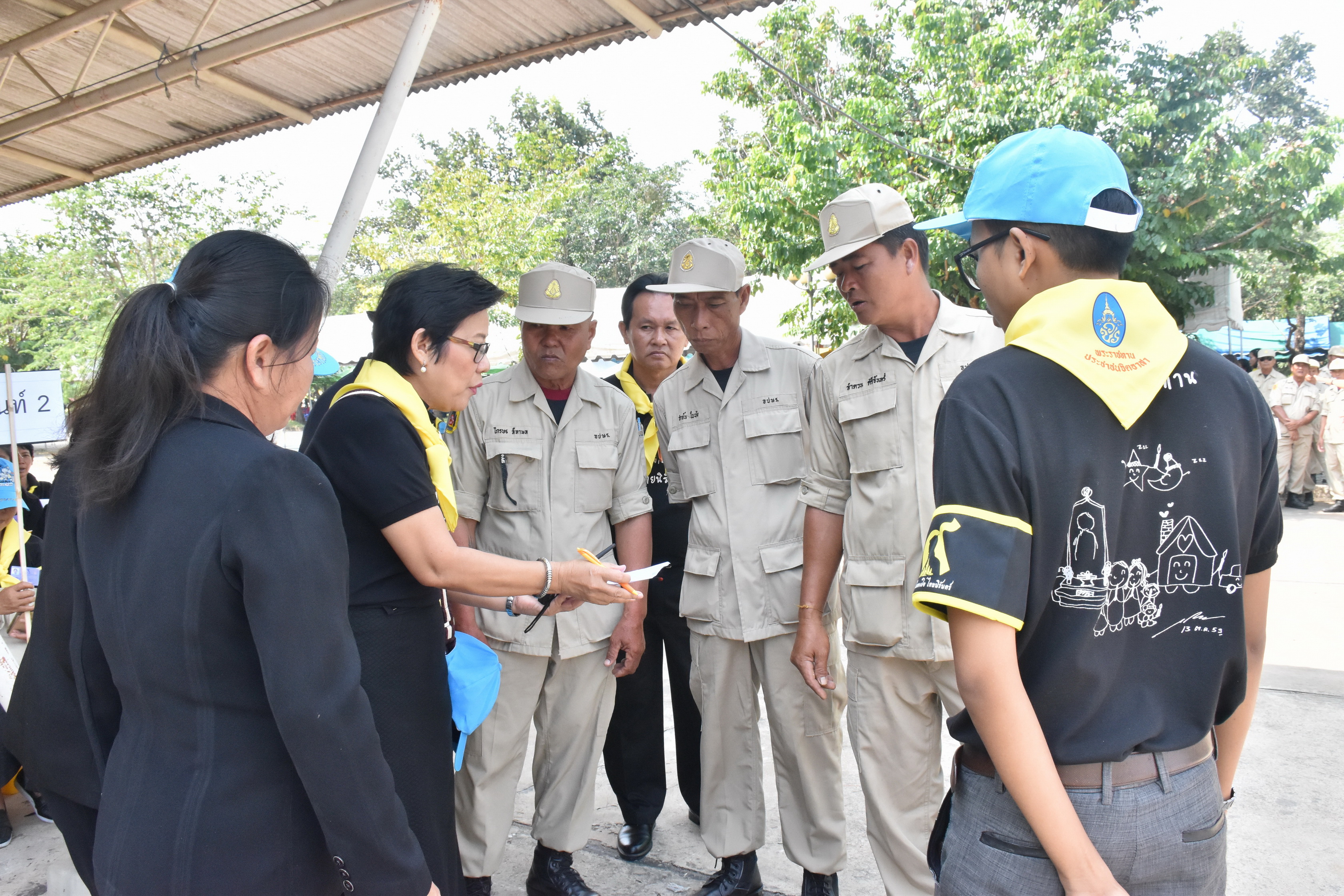 24 ตุลาคม 2560 จังหวัดมหาสารคามจัดประชุมจิตอาสาเฉพาะกิจฯ จังหวัดมหาสารคาม และซักซ้อมการปฏิบัติหน้าที่จิตอาสาเฉพาะกิจ 8 ประเภท ในพระราชพิธีถวายพระเพลิงพระบรมศพฯ แบบเสมือนจริง