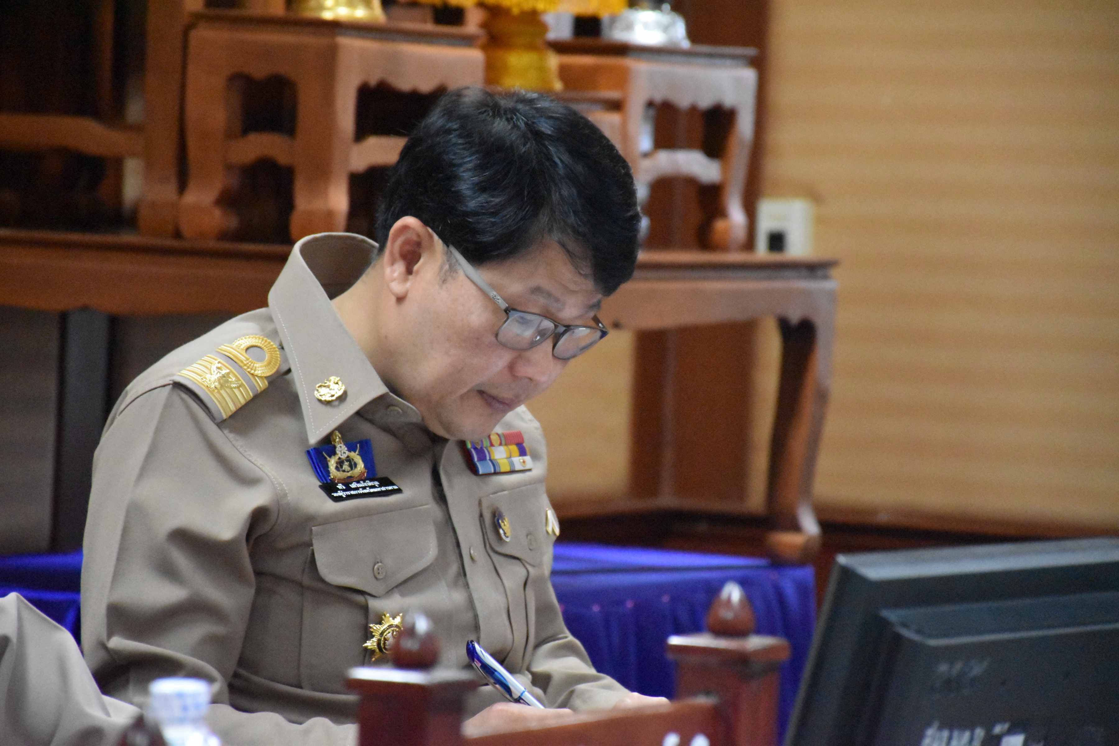 29 พฤศจิกายน 2560 การประชุมคณะกรมการจังหวัดมหาสารคาม หัวหน้าส่วนราชการ นายอำเภอ ประจำเดือนพฤศจิกายน 2560