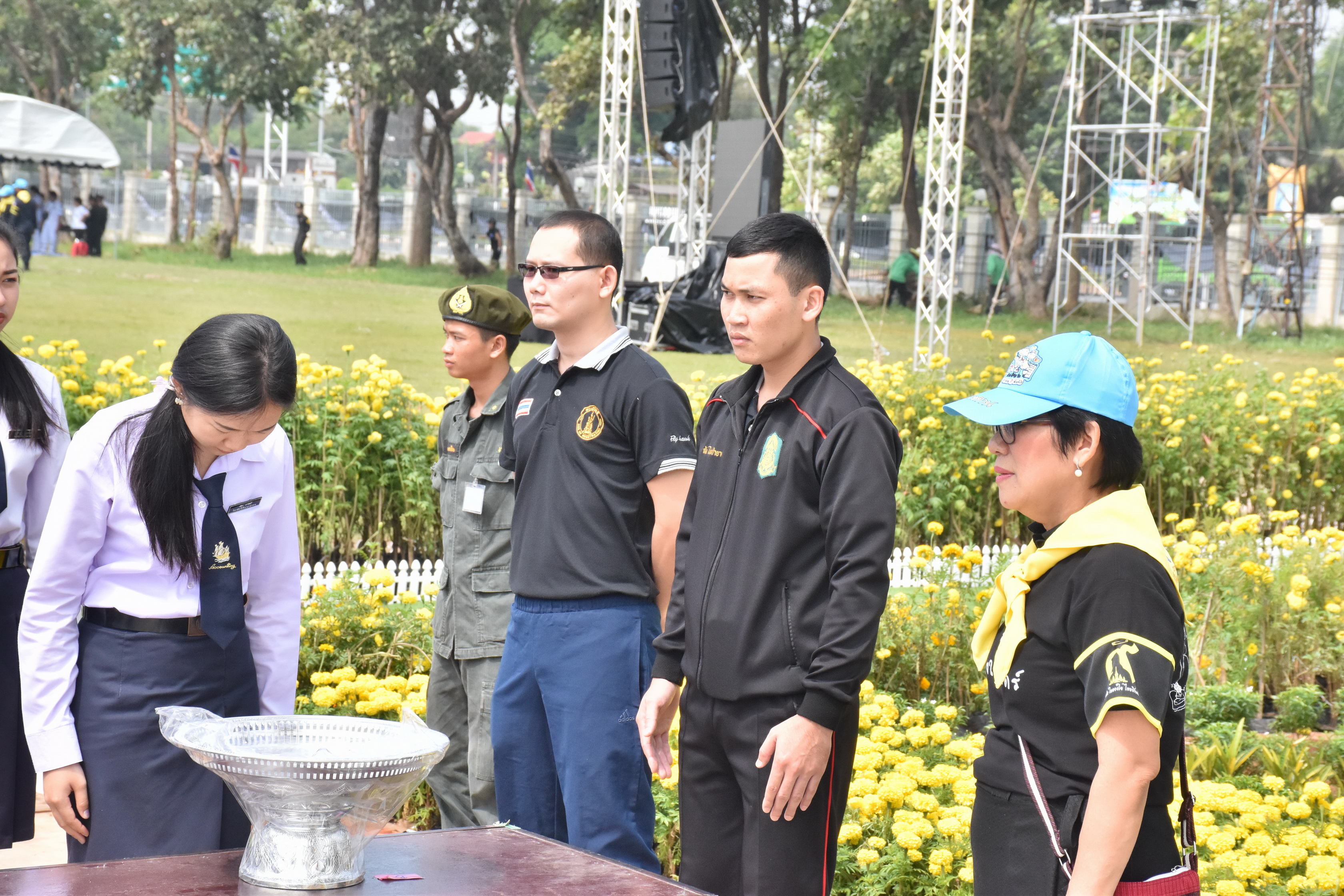 24 ตุลาคม 2560 จังหวัดมหาสารคามจัดประชุมจิตอาสาเฉพาะกิจฯ จังหวัดมหาสารคาม และซักซ้อมการปฏิบัติหน้าที่จิตอาสาเฉพาะกิจ 8 ประเภท ในพระราชพิธีถวายพระเพลิงพระบรมศพฯ แบบเสมือนจริง