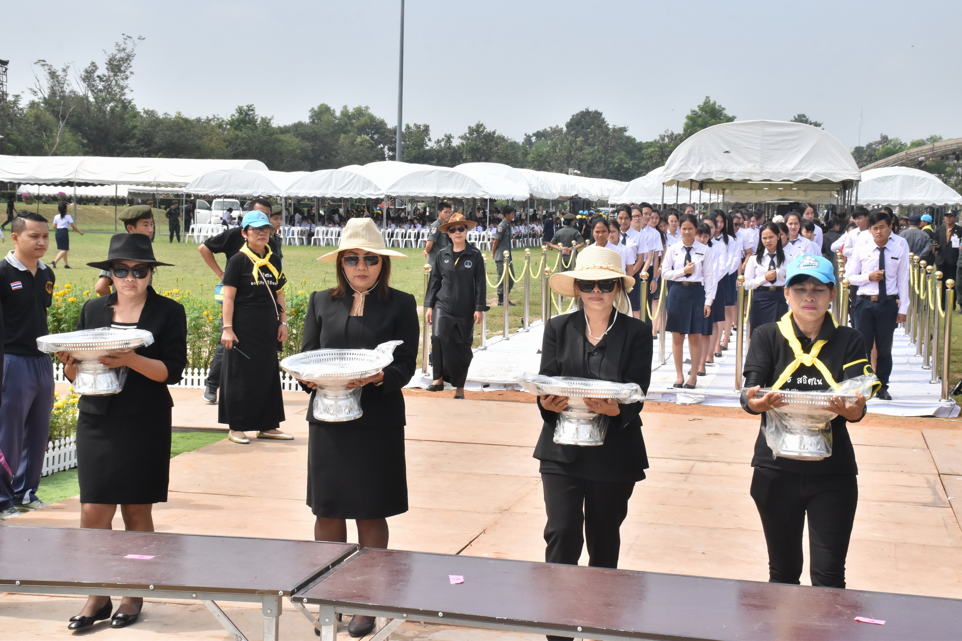 24 ตุลาคม 2560 จังหวัดมหาสารคามจัดประชุมจิตอาสาเฉพาะกิจฯ จังหวัดมหาสารคาม และซักซ้อมการปฏิบัติหน้าที่จิตอาสาเฉพาะกิจ 8 ประเภท ในพระราชพิธีถวายพระเพลิงพระบรมศพฯ แบบเสมือนจริง