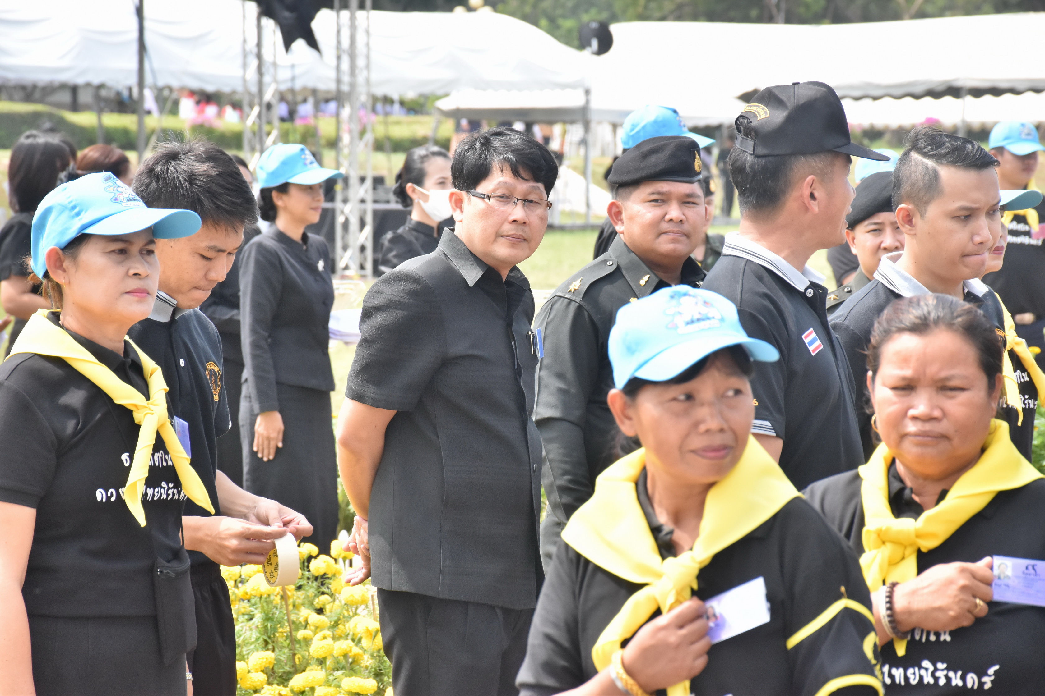 24 ตุลาคม 2560 จังหวัดมหาสารคามจัดประชุมจิตอาสาเฉพาะกิจฯ จังหวัดมหาสารคาม และซักซ้อมการปฏิบัติหน้าที่จิตอาสาเฉพาะกิจ 8 ประเภท ในพระราชพิธีถวายพระเพลิงพระบรมศพฯ แบบเสมือนจริง