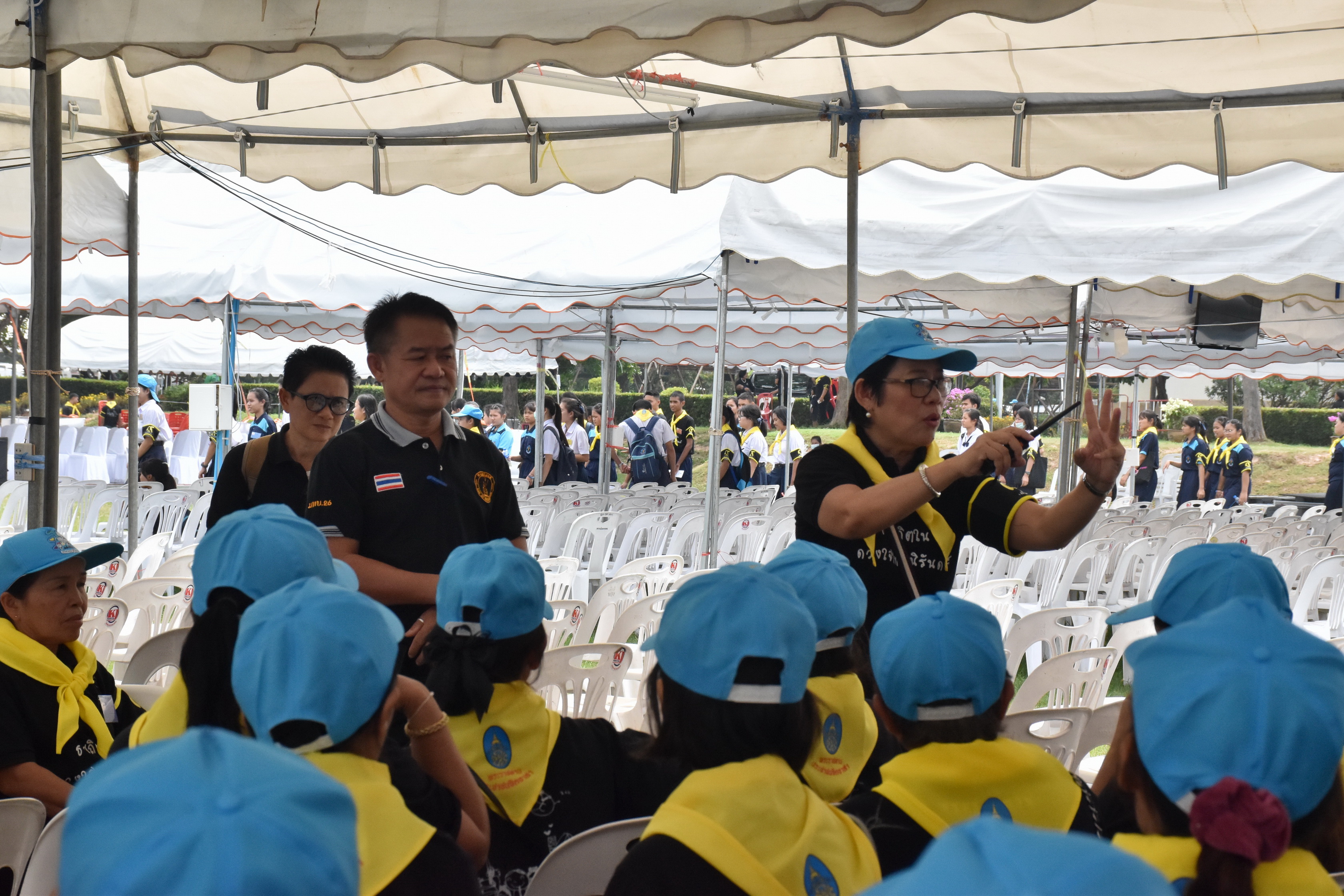 24 ตุลาคม 2560 จังหวัดมหาสารคามจัดประชุมจิตอาสาเฉพาะกิจฯ จังหวัดมหาสารคาม และซักซ้อมการปฏิบัติหน้าที่จิตอาสาเฉพาะกิจ 8 ประเภท ในพระราชพิธีถวายพระเพลิงพระบรมศพฯ แบบเสมือนจริง