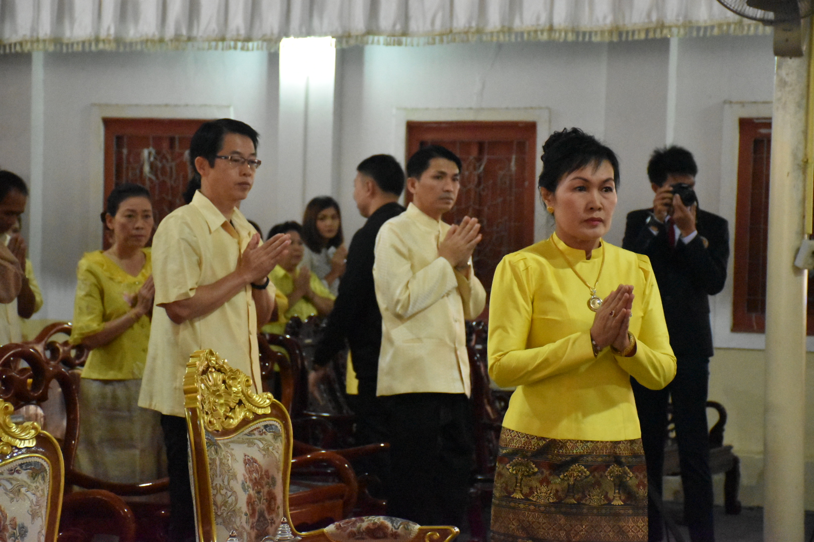 5 ธันวาคม 2560 พิธีทำบุญตักบาตรและเจริญพระพุทธมนต์ ถวายพระราชกุศล พระบาทสมเด็จพระปรมินทรมหาภูมิพลอดุลยเดช บรมนาถบพิตร เนื่องในวันคล้ายวันเฉลิมพระชนมพรรษา วันชาติ และวันพ่อแห่งชาติ