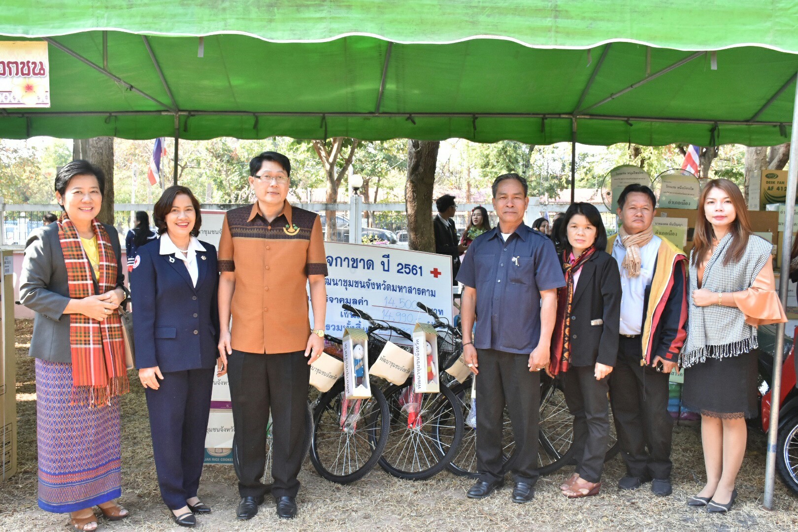 19 ธันวาคม 2560 งานแถลงข่าว “ประเพณีบุญเบิกฟ้าและงานกาชาดจังหวัดมหาสารคาม ปี 2561” พร้อมร่วมสมทบของรางวัลร้านมัจฉากาชาด ปี 2561