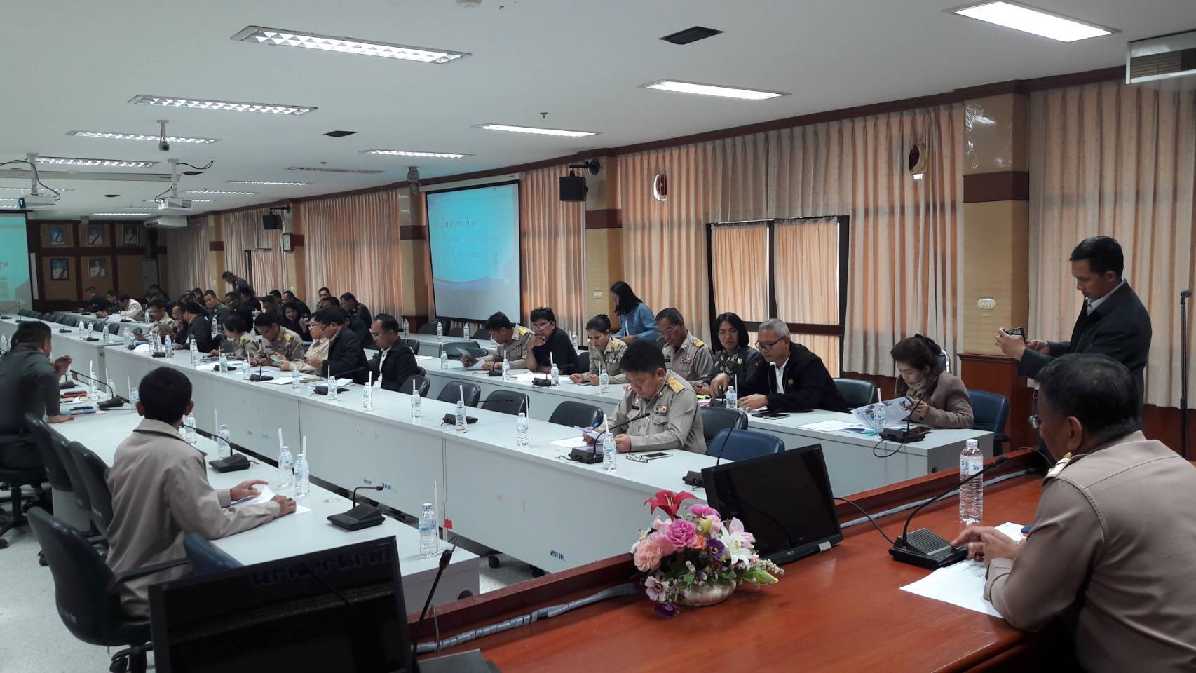 27 ธันวาคม 2560 การประชุมคณะกรรมการรักษาความมั่นคงและความสงบเรียบร้อยจังหวัดมหาสารคาม