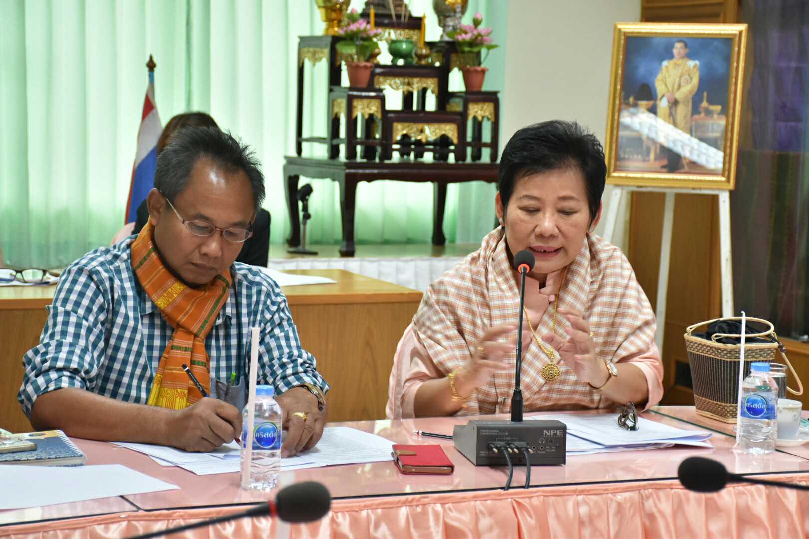 11 มกราคม 2561 การประชุมการจัดกิจกรรม “เส้นสายลายไหม” ในงานบุญเบิกฟ้าและกาชาดจังหวัดมหาสารคาม ประจำปี 2561 ครั้งที่ 1/2561