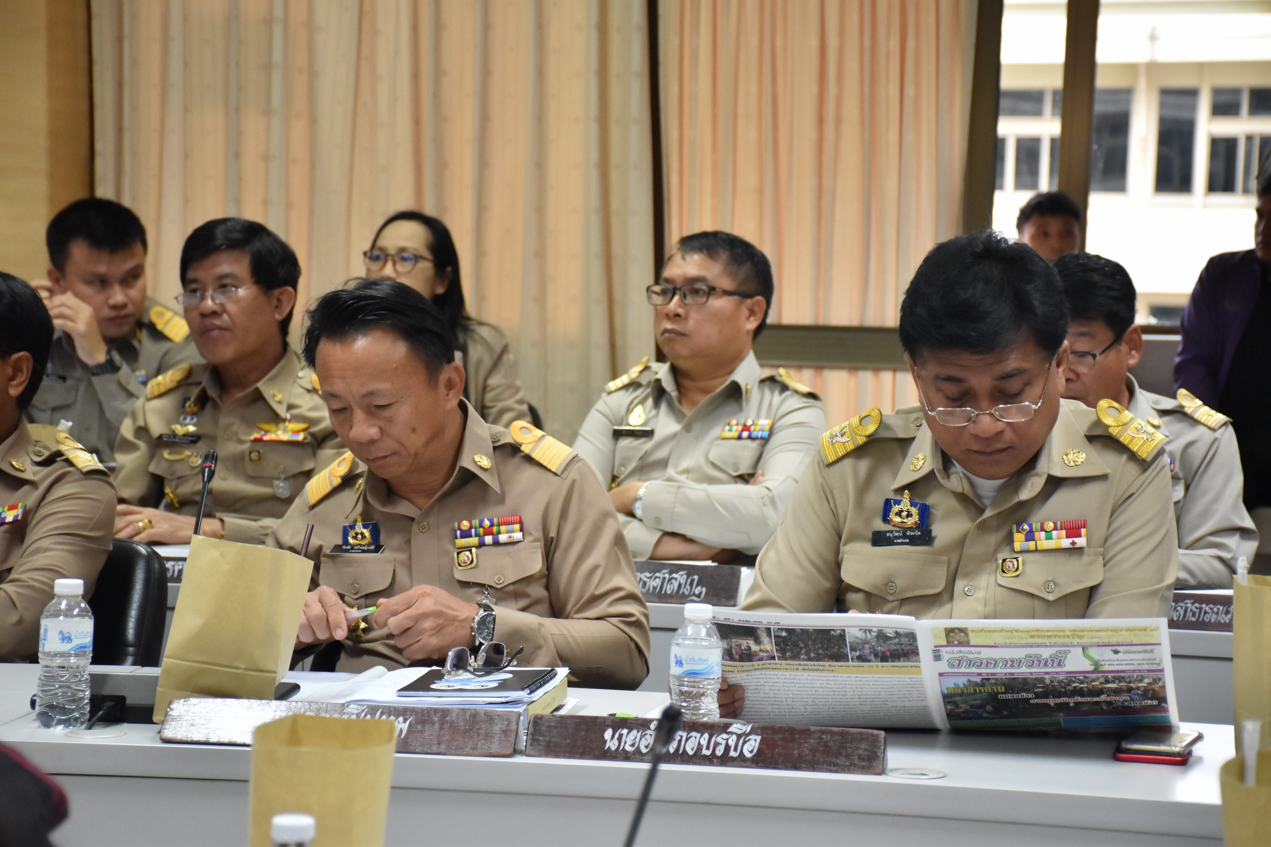 30 มกราคม 2561 การประชุมคณะกรมการจังหวัดมหาสารคาม หัวหน้าส่วนราชการ นายอำเภอ ประจำเดือนมกราคม 2561 ครั้งที่ 1/2561