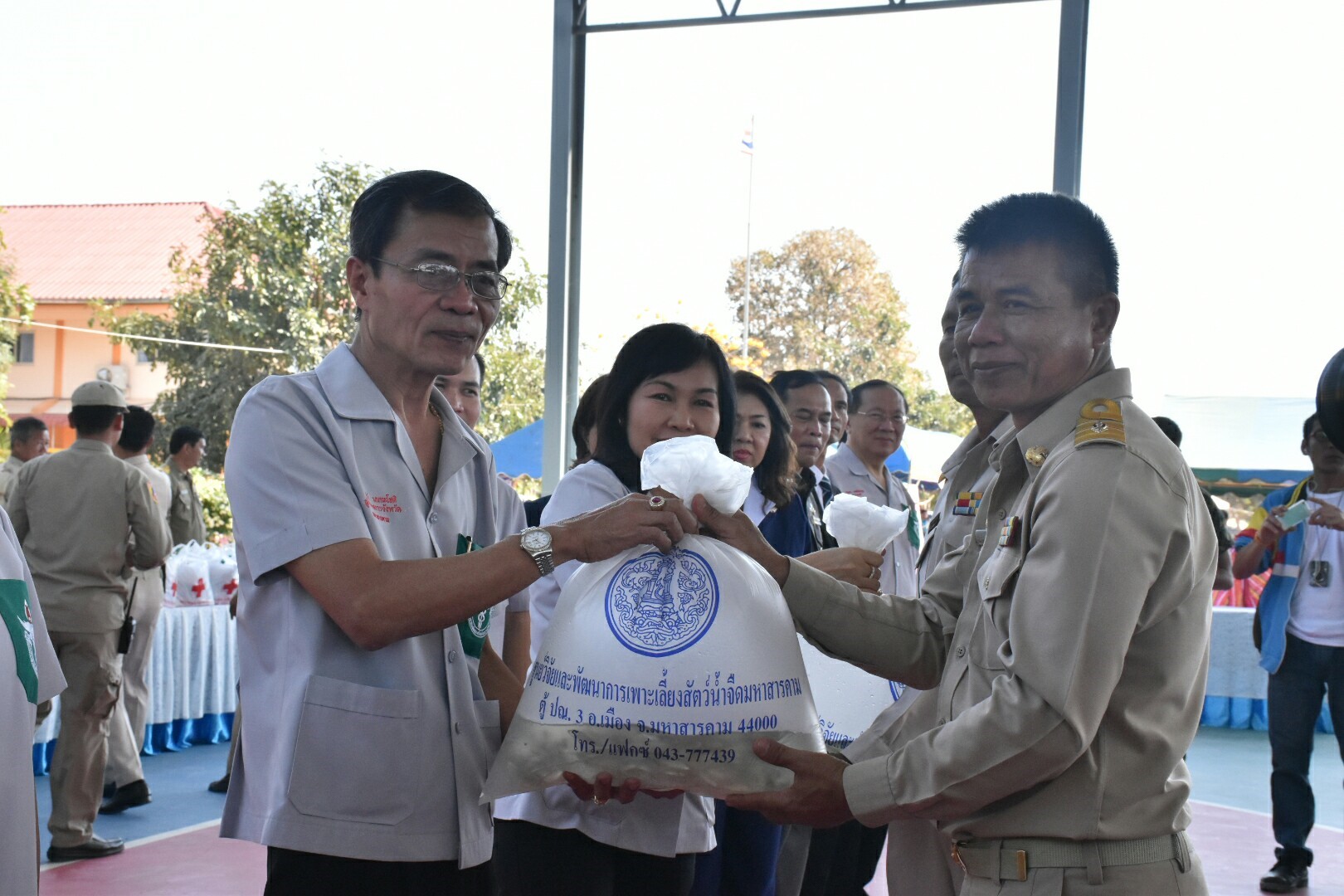 24 มกราคม 2561 โครงการปกป้องและเชิดชูสถาบันพระมหากษัตริย์และหน่วยบำบัดทุกข์ บำรุงสุข สร้างรอยยิ้มให้ประชาชนจังหวัดมหาสารคาม ประจำปีงบประมาณ 2561
