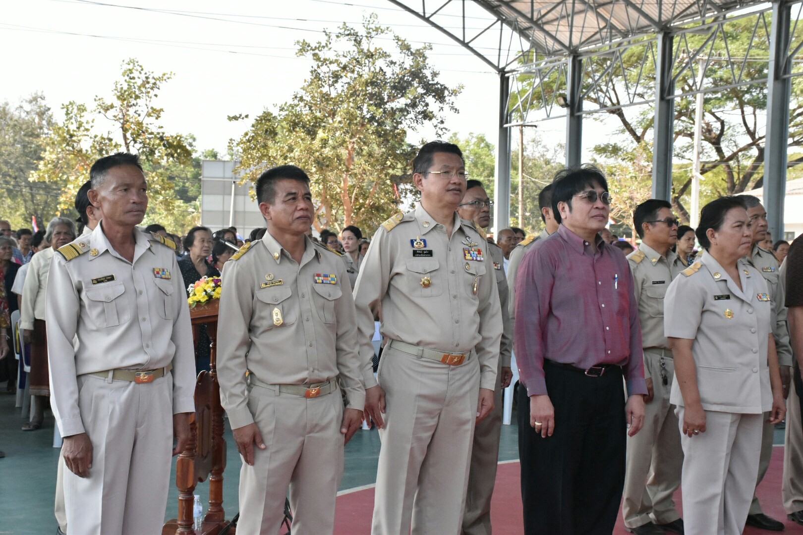 24 มกราคม 2561 โครงการปกป้องและเชิดชูสถาบันพระมหากษัตริย์และหน่วยบำบัดทุกข์ บำรุงสุข สร้างรอยยิ้มให้ประชาชนจังหวัดมหาสารคาม ประจำปีงบประมาณ 2561