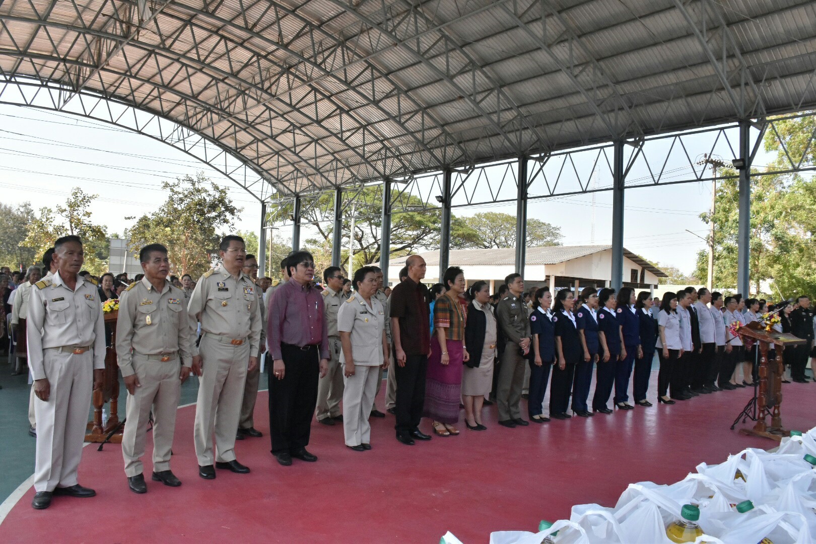 24 มกราคม 2561 โครงการปกป้องและเชิดชูสถาบันพระมหากษัตริย์และหน่วยบำบัดทุกข์ บำรุงสุข สร้างรอยยิ้มให้ประชาชนจังหวัดมหาสารคาม ประจำปีงบประมาณ 2561