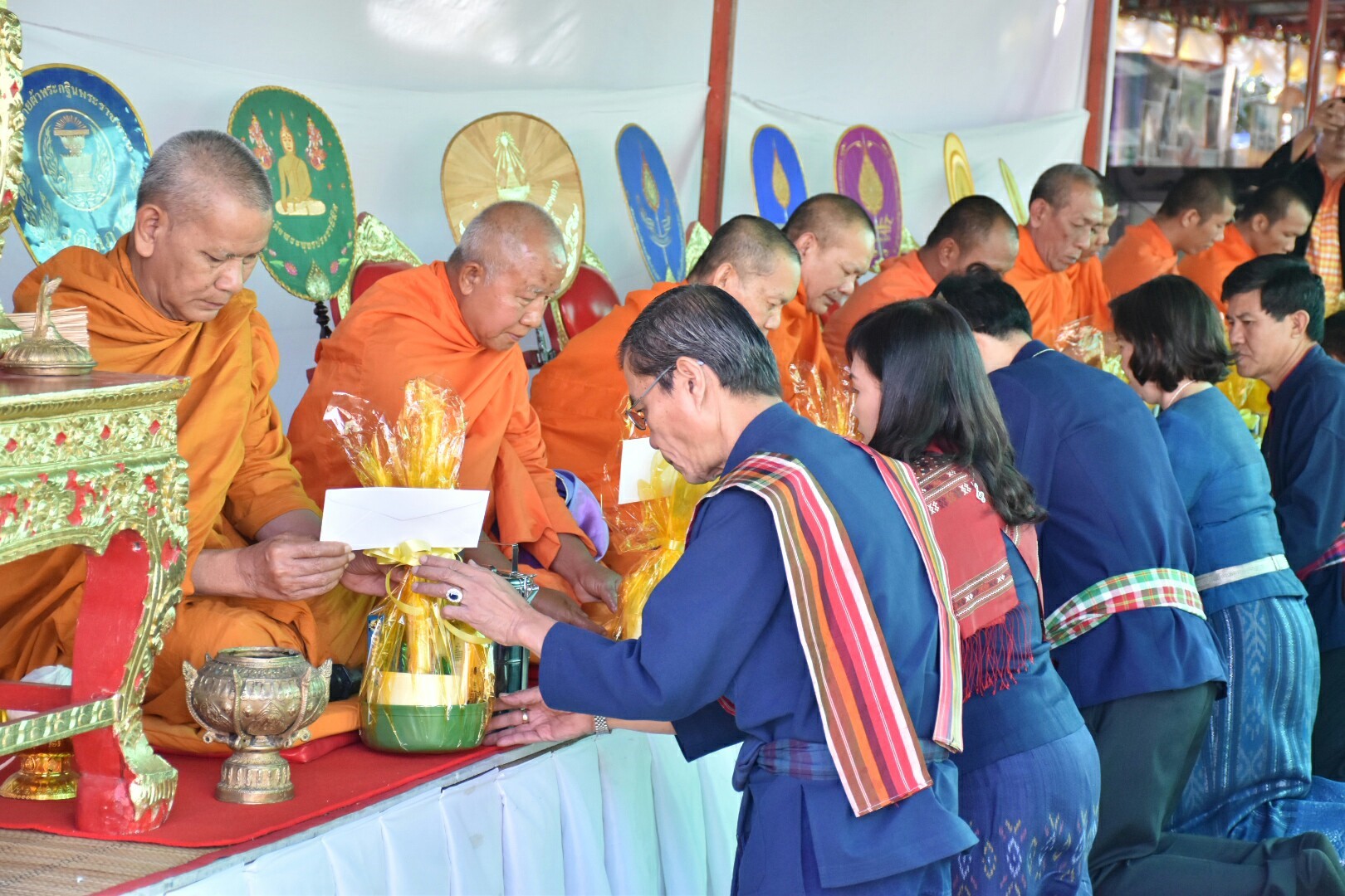 19 มกราคม 2561 พิธีบวงสรวงแม่โพสพ งานบุญเบิกฟ้าและกาชาด จังหวัดมหาสารคาม ประจำปี 2561