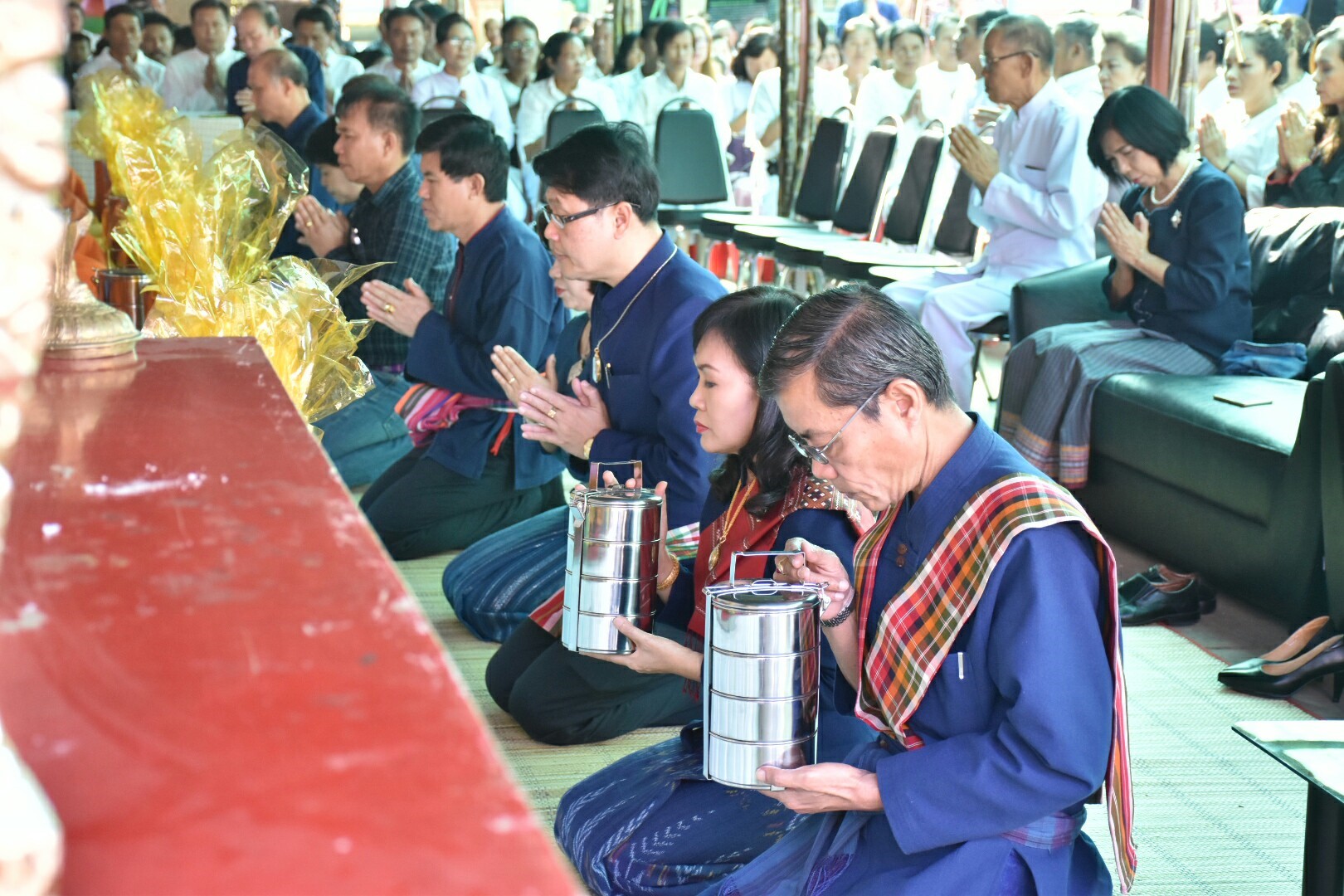 19 มกราคม 2561 พิธีบวงสรวงแม่โพสพ งานบุญเบิกฟ้าและกาชาด จังหวัดมหาสารคาม ประจำปี 2561