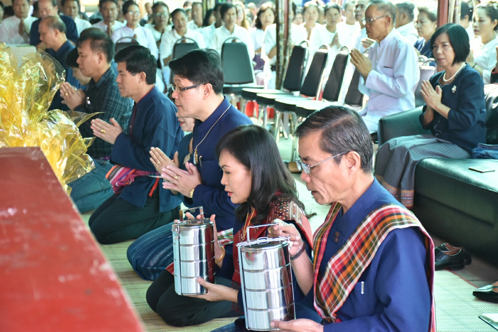 19 มกราคม 2561 พิธีบวงสรวงแม่โพสพ งานบุญเบิกฟ้าและกาชาด จังหวัดมหาสารคาม ประจำปี 2561