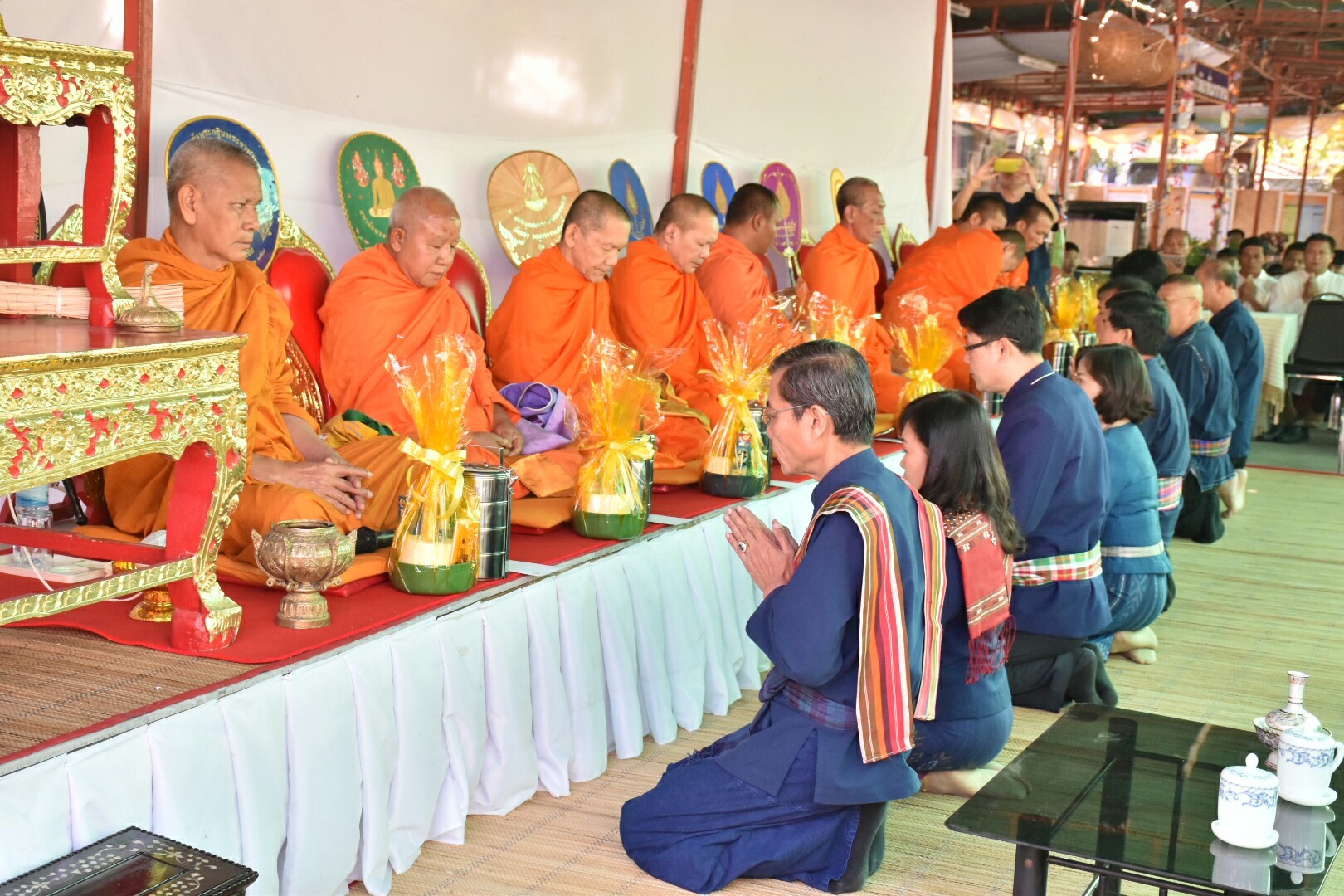 19 มกราคม 2561 พิธีบวงสรวงแม่โพสพ งานบุญเบิกฟ้าและกาชาด จังหวัดมหาสารคาม ประจำปี 2561