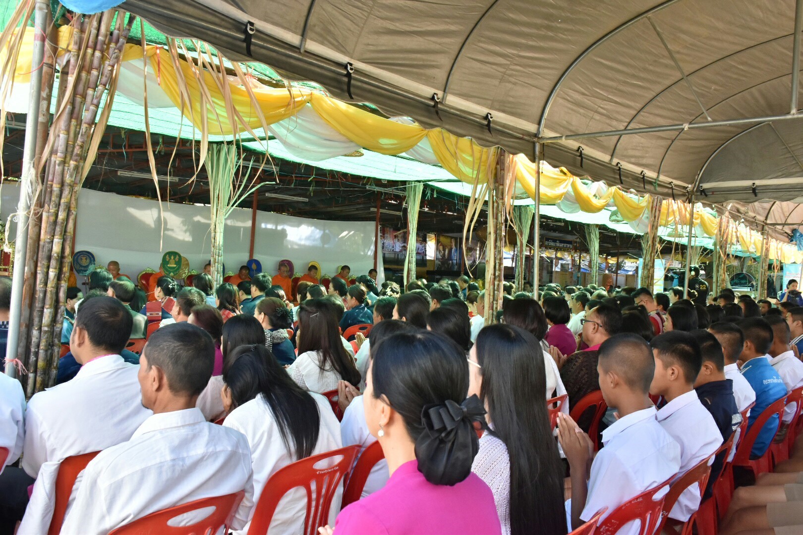 19 มกราคม 2561 พิธีบวงสรวงแม่โพสพ งานบุญเบิกฟ้าและกาชาด จังหวัดมหาสารคาม ประจำปี 2561