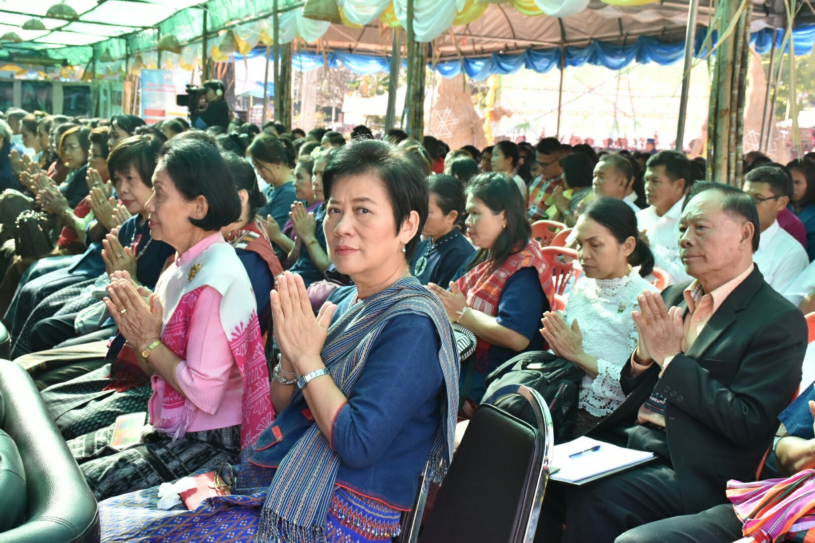 19 มกราคม 2561 พิธีบวงสรวงแม่โพสพ งานบุญเบิกฟ้าและกาชาด จังหวัดมหาสารคาม ประจำปี 2561