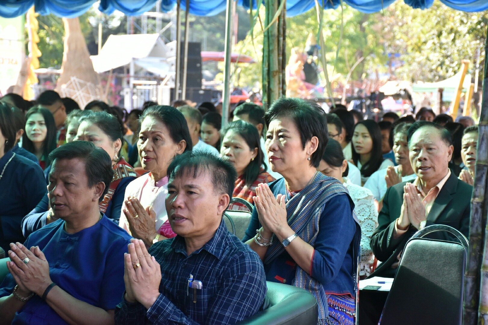 19 มกราคม 2561 พิธีบวงสรวงแม่โพสพ งานบุญเบิกฟ้าและกาชาด จังหวัดมหาสารคาม ประจำปี 2561