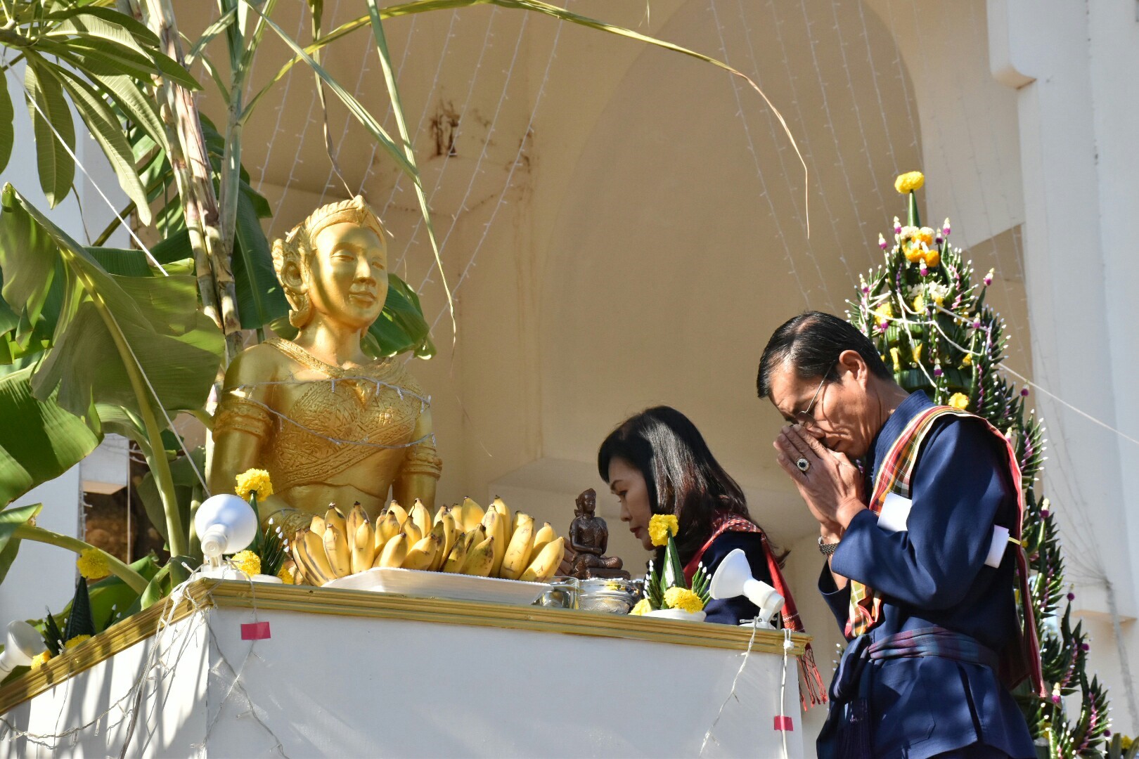 19 มกราคม 2561 พิธีบวงสรวงแม่โพสพ งานบุญเบิกฟ้าและกาชาด จังหวัดมหาสารคาม ประจำปี 2561