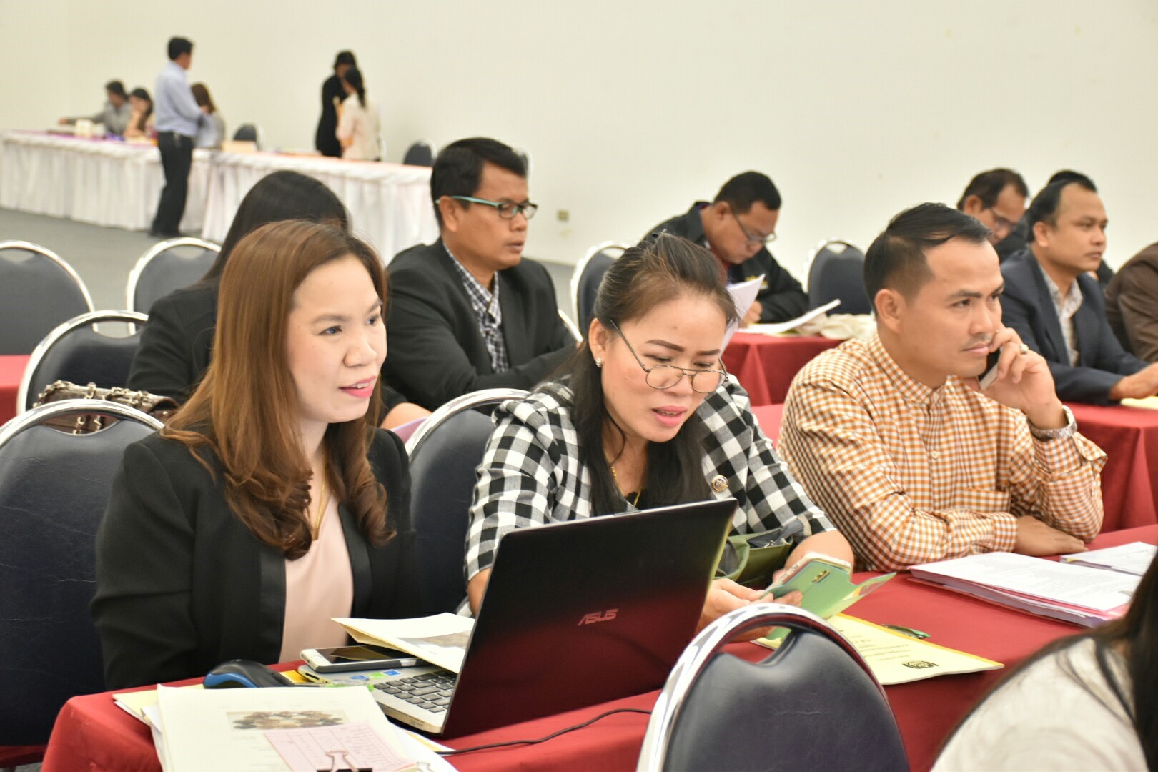 4 มกราคม 2561 สำนักงานพัฒนาชุมชนจังหวัดมหาสารคาม ดำเนินกิจกรรมตามยุทธศาสตร์การพัฒนาชุมชน ประจำปีงบประมาณ พ.ศ.2561 กิจกรรมประชุมเชิงปฏิบัติการเสริมสร้างความตระหนักในการรักษาความมั่นคงปลอดภัยด้านสารสนเทศ (Information Security Awarreness) ระดับจังหวัด
