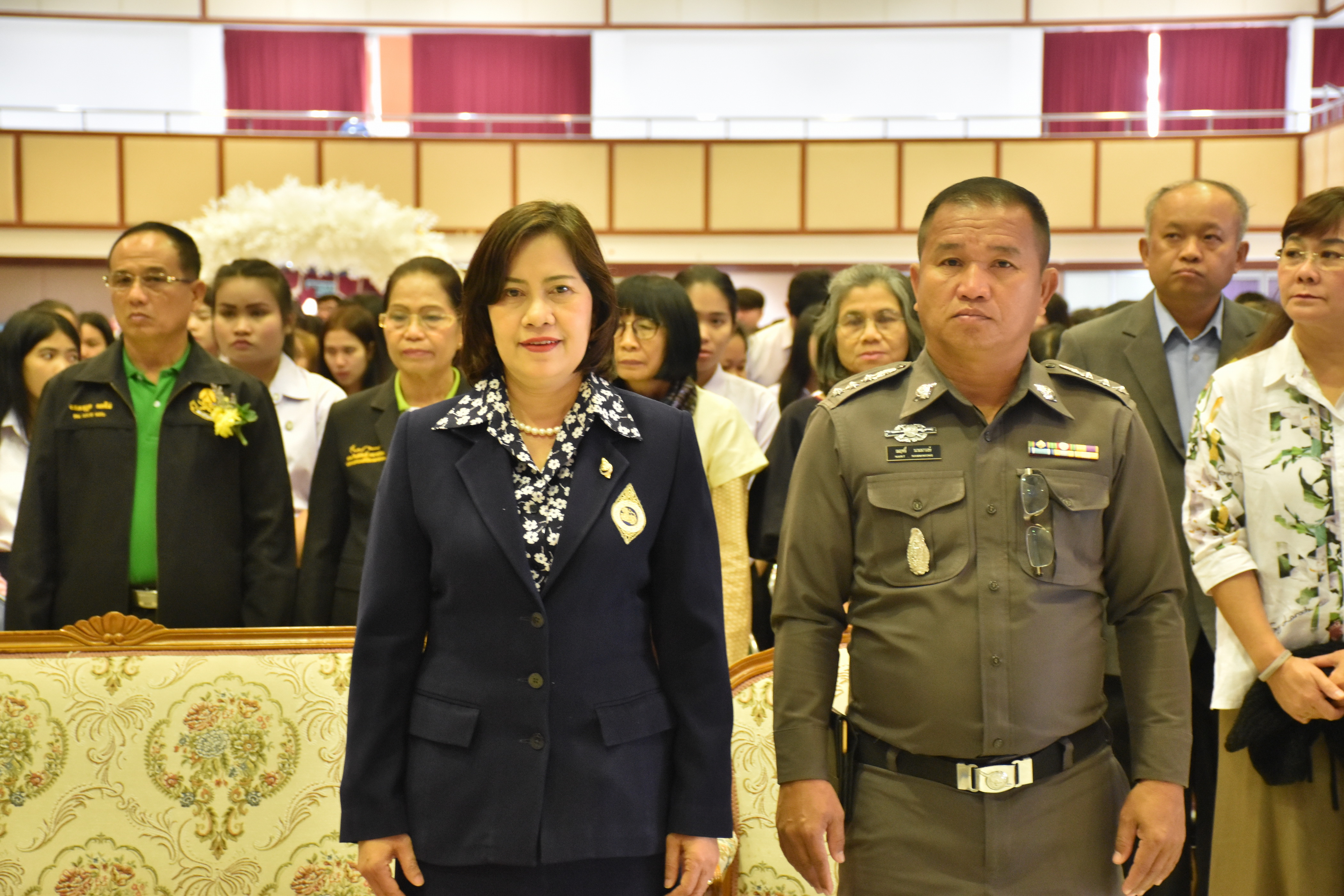 14 กุมภาพันธ์ 2561 มหกรรมสร้างงาน สร้างอาชีพ เฉลิมพระเกียรติ สถาบันพระมหากษัตริย์ จังหวัดมหาสารคาม