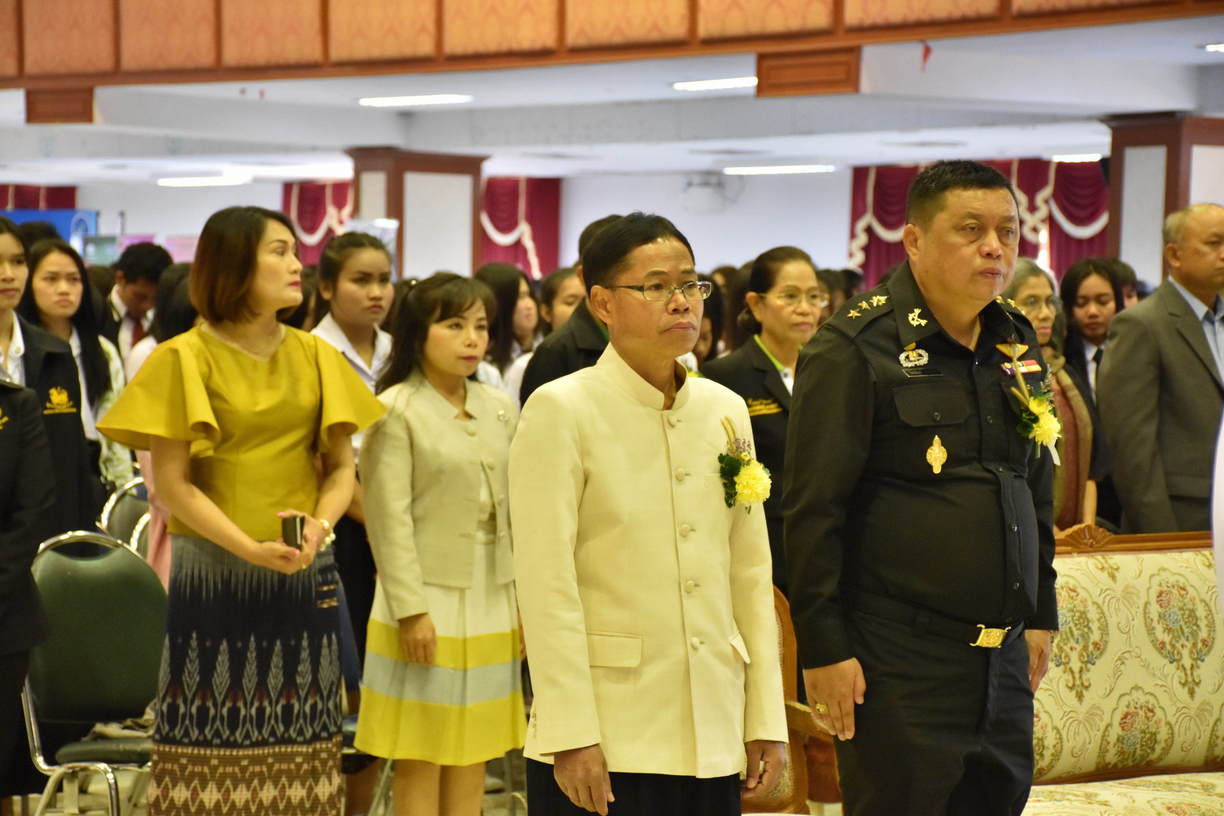 14 กุมภาพันธ์ 2561 มหกรรมสร้างงาน สร้างอาชีพ เฉลิมพระเกียรติ สถาบันพระมหากษัตริย์ จังหวัดมหาสารคาม