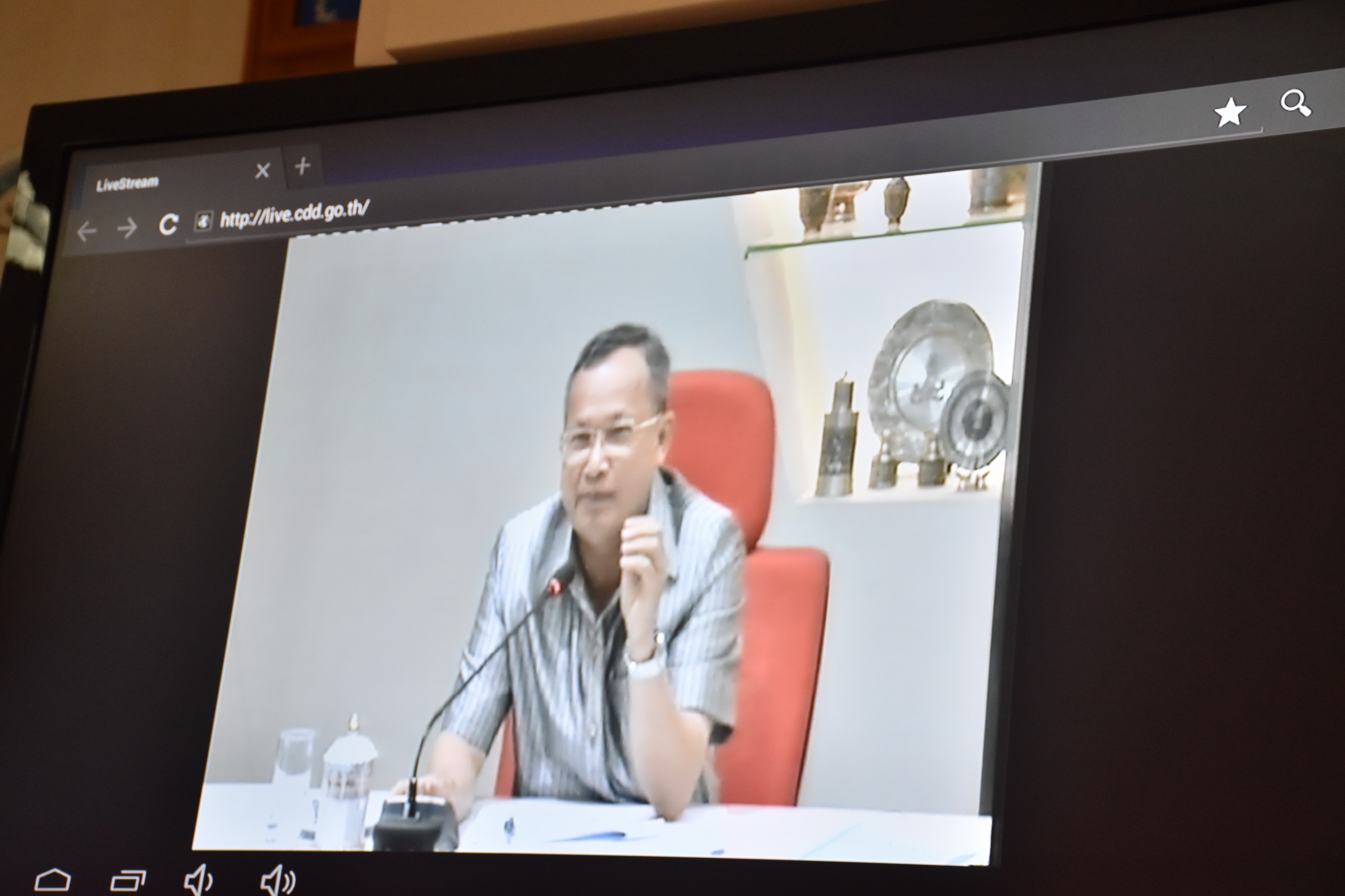 9 มีนาคม 2561 การประชุมเตรียมความพร้อมในการจัดทำงบประมาณรายจ่ายเพิ่มเติม ประจำปีงบประมาณ พ.ศ.2561 โครงการชุมชนท่องเที่ยว OTOP นวัตวิถี ผ่านระบบ TV พช. (Video Conference)